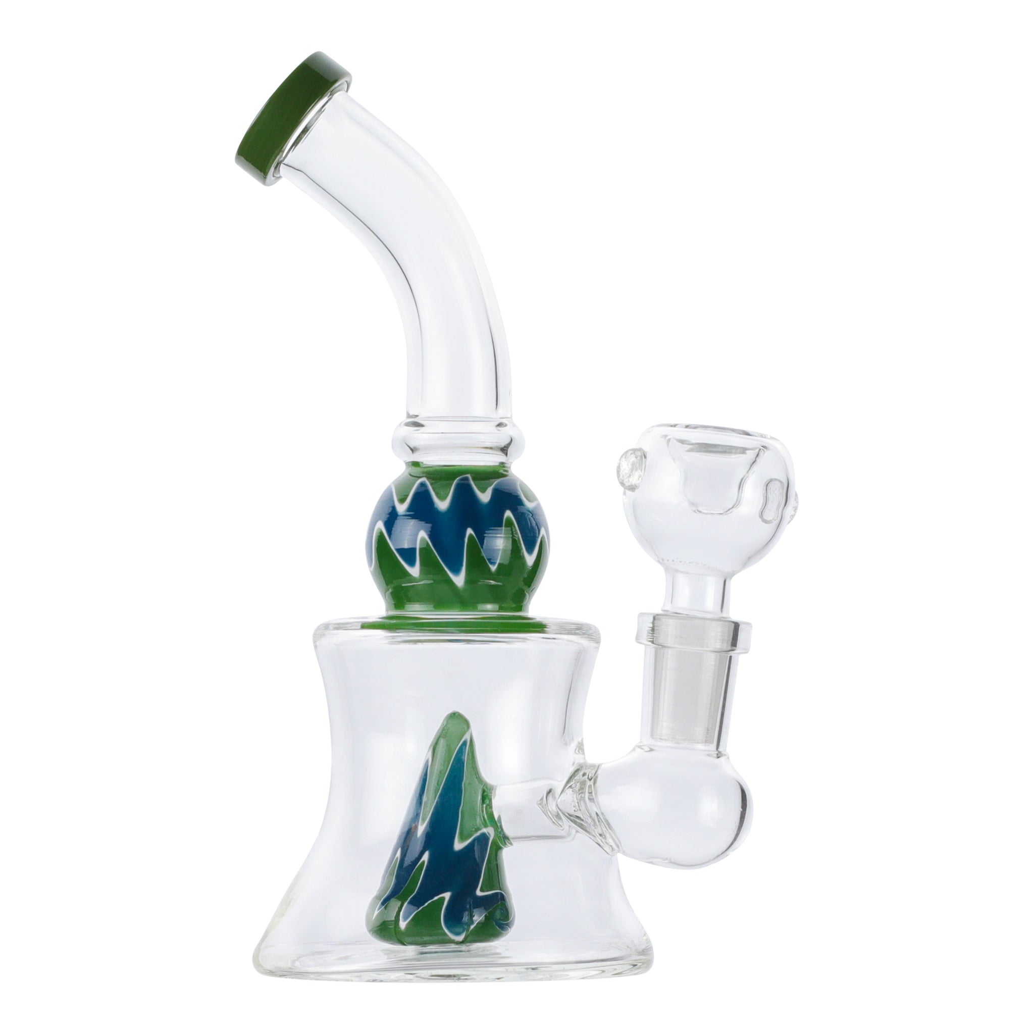 Wavy Conic Percolator Bong - 6in