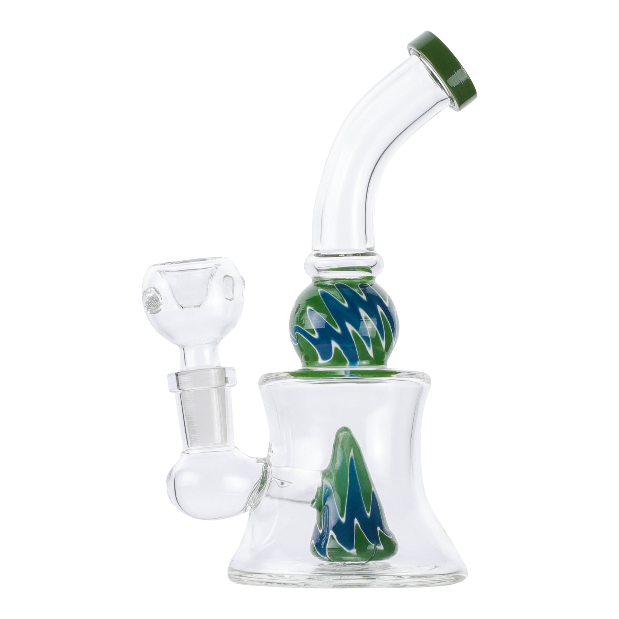 Wavy Conic Percolator Bong - 6in - Image 2