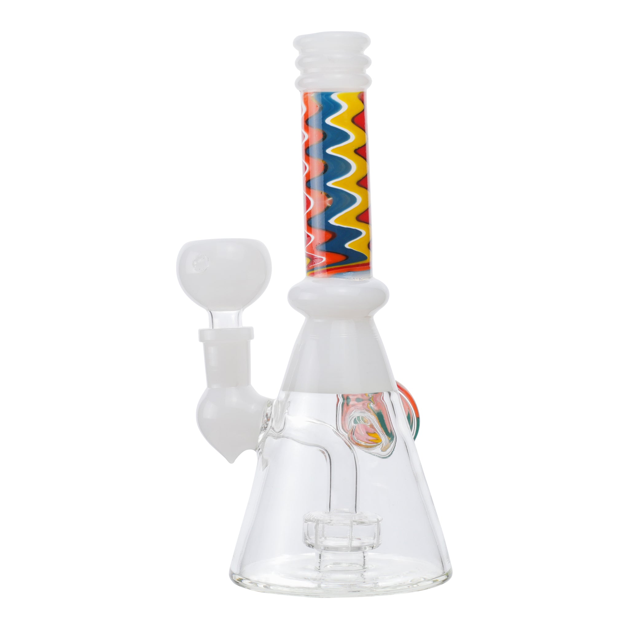 Wavy Train Beaker Bong - 8in - Image 3