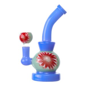 Wavy Watermelon Bong - 7in