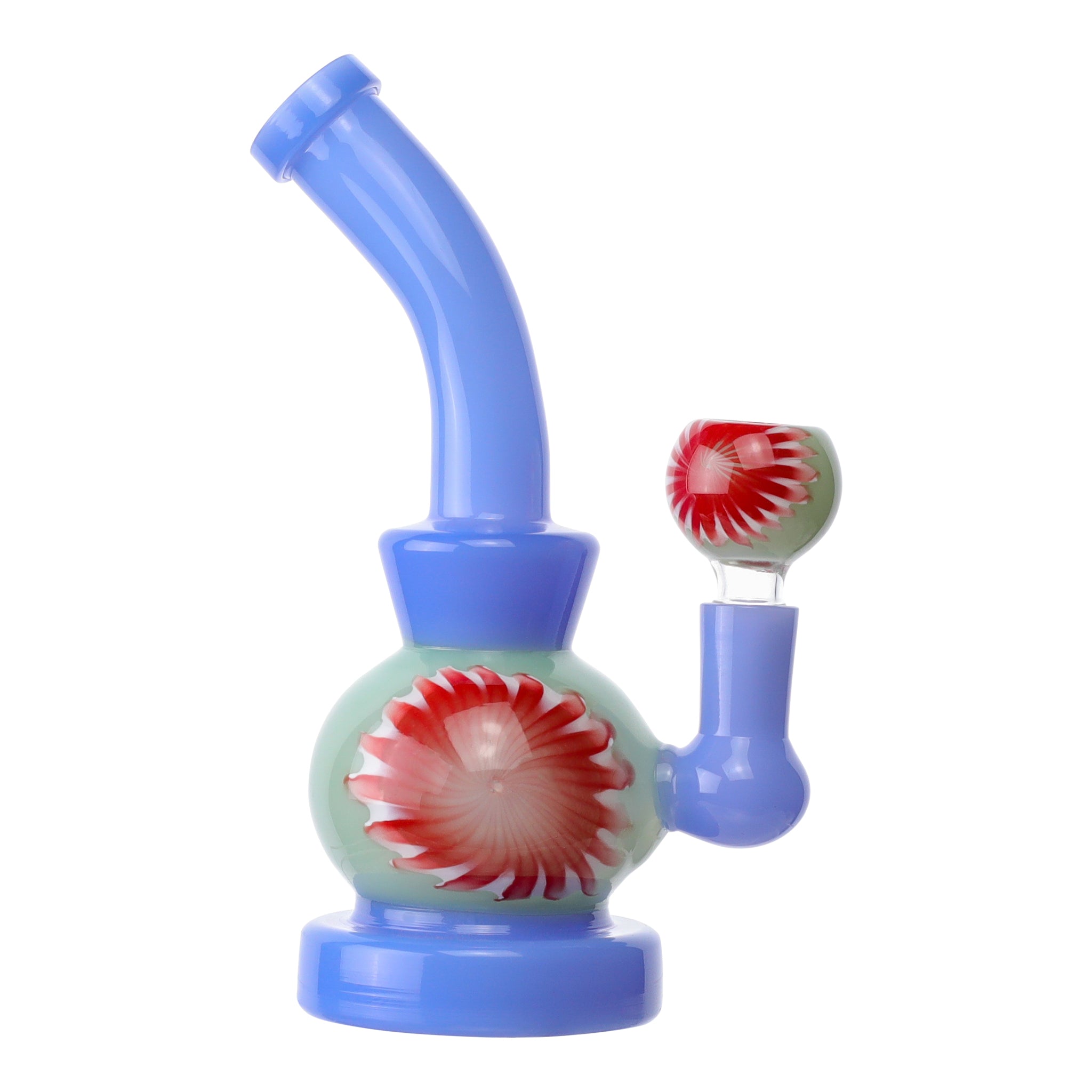 Wavy Watermelon Bong - 7in - Image 2