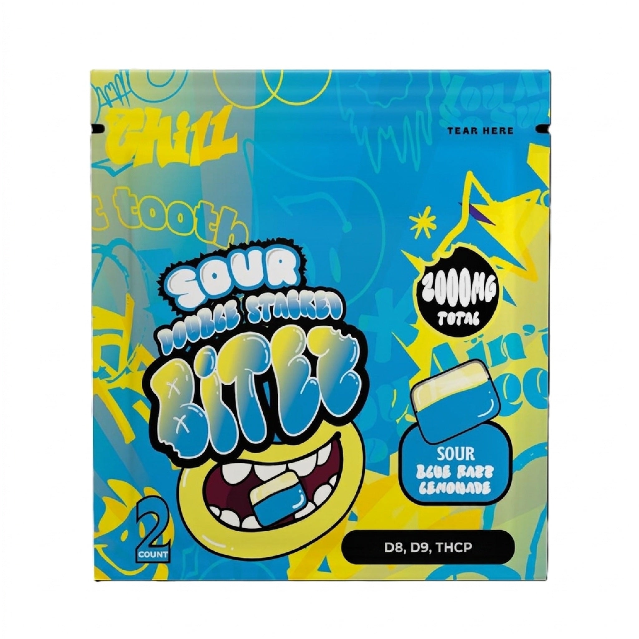 Trip Drip Sour Double Stacked Bites - 2000mg (2ct) - Image 4