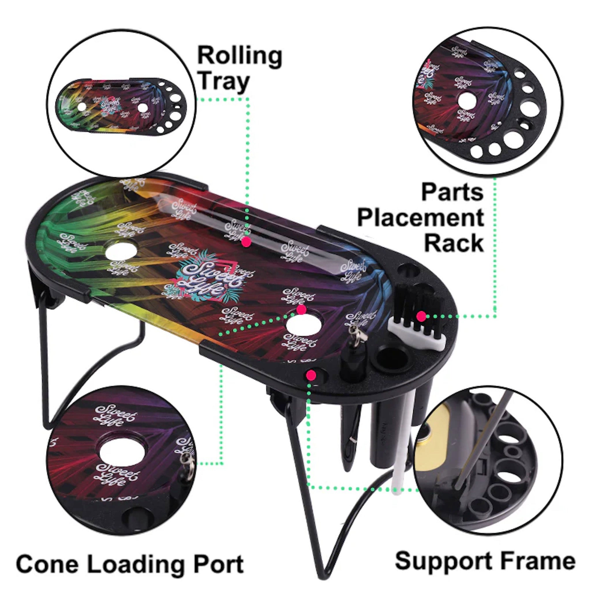 Sweet Lyfe Console Roling Tray - Image 2