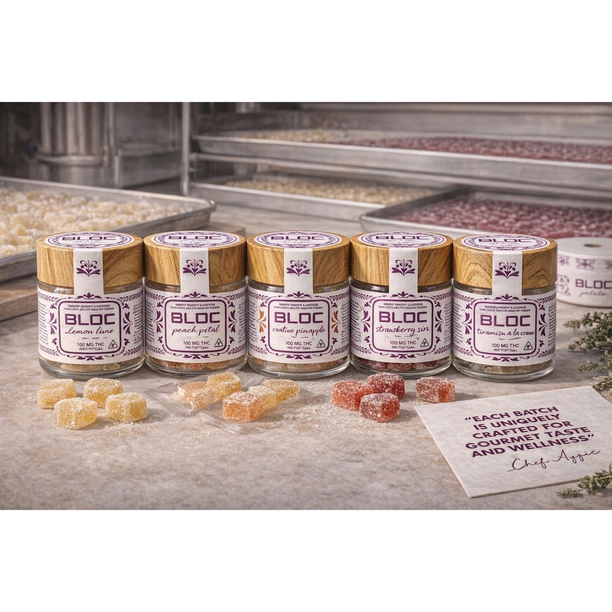 Bloc Petite Artisanal THC Gummies - Caramelized Pineapple - Image 4