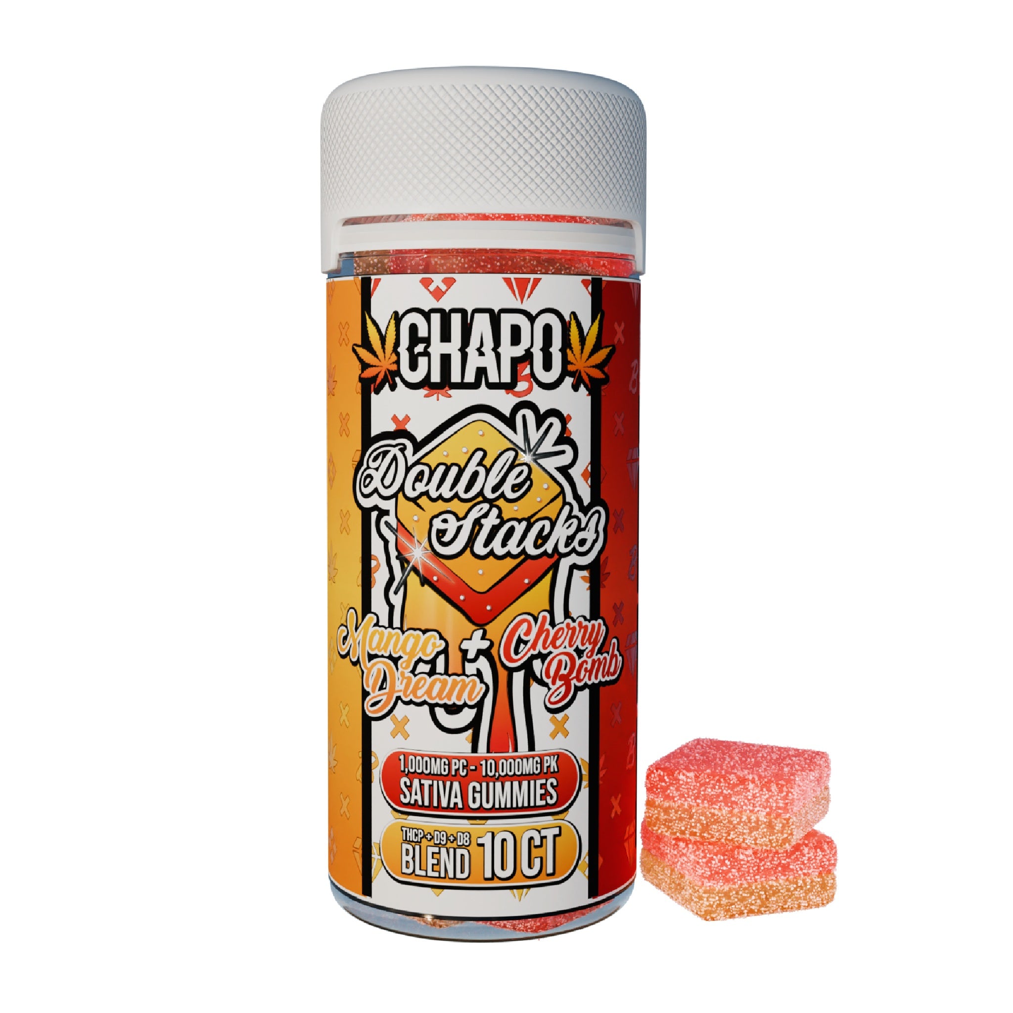 Chapo Double Stacks THC-P Gummy Jar - 10,000mg - Image 2