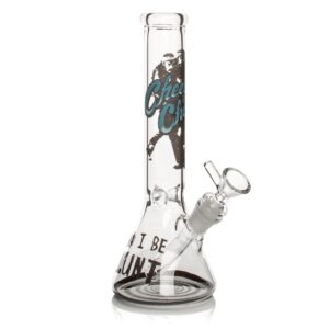 Cheech & Chong Glass Can I Be Blunt Beaker Bong  - 10in