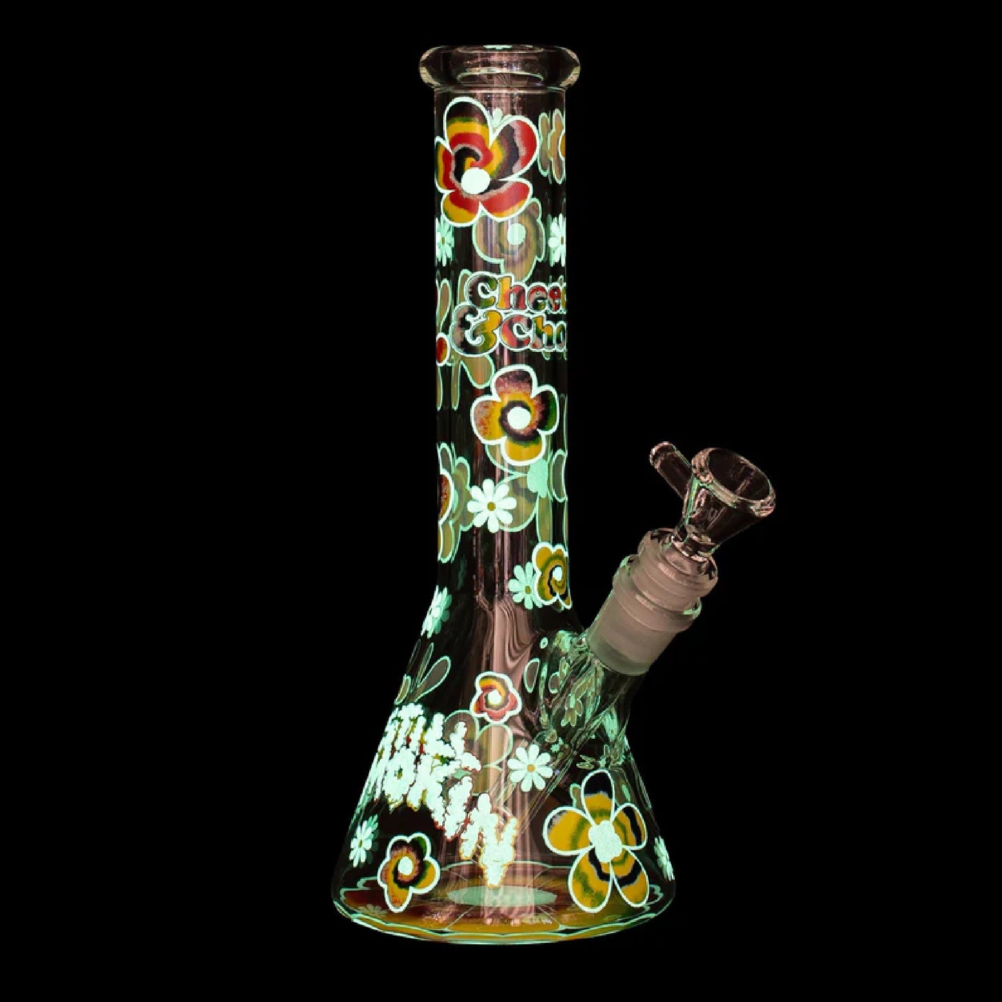 Cheech & Chong Glass GITD Bong - 10in - Image 4