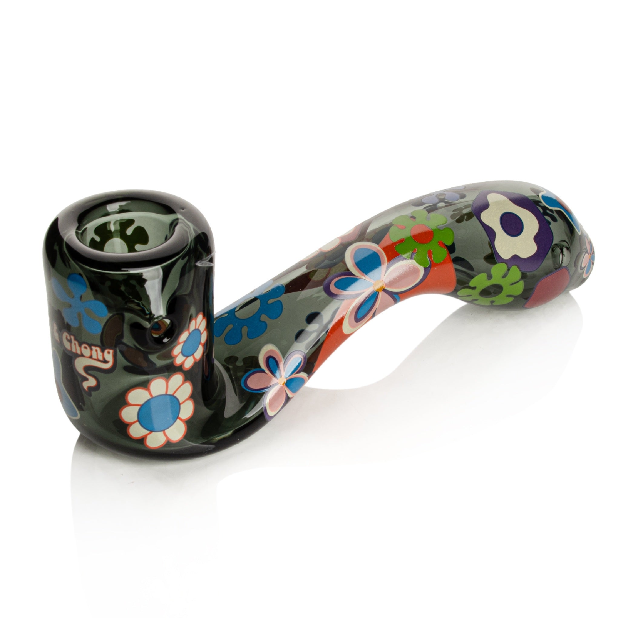Cheech & Chong Power to the Flower w/Ashcatcher Sherlock Pipe - 5in