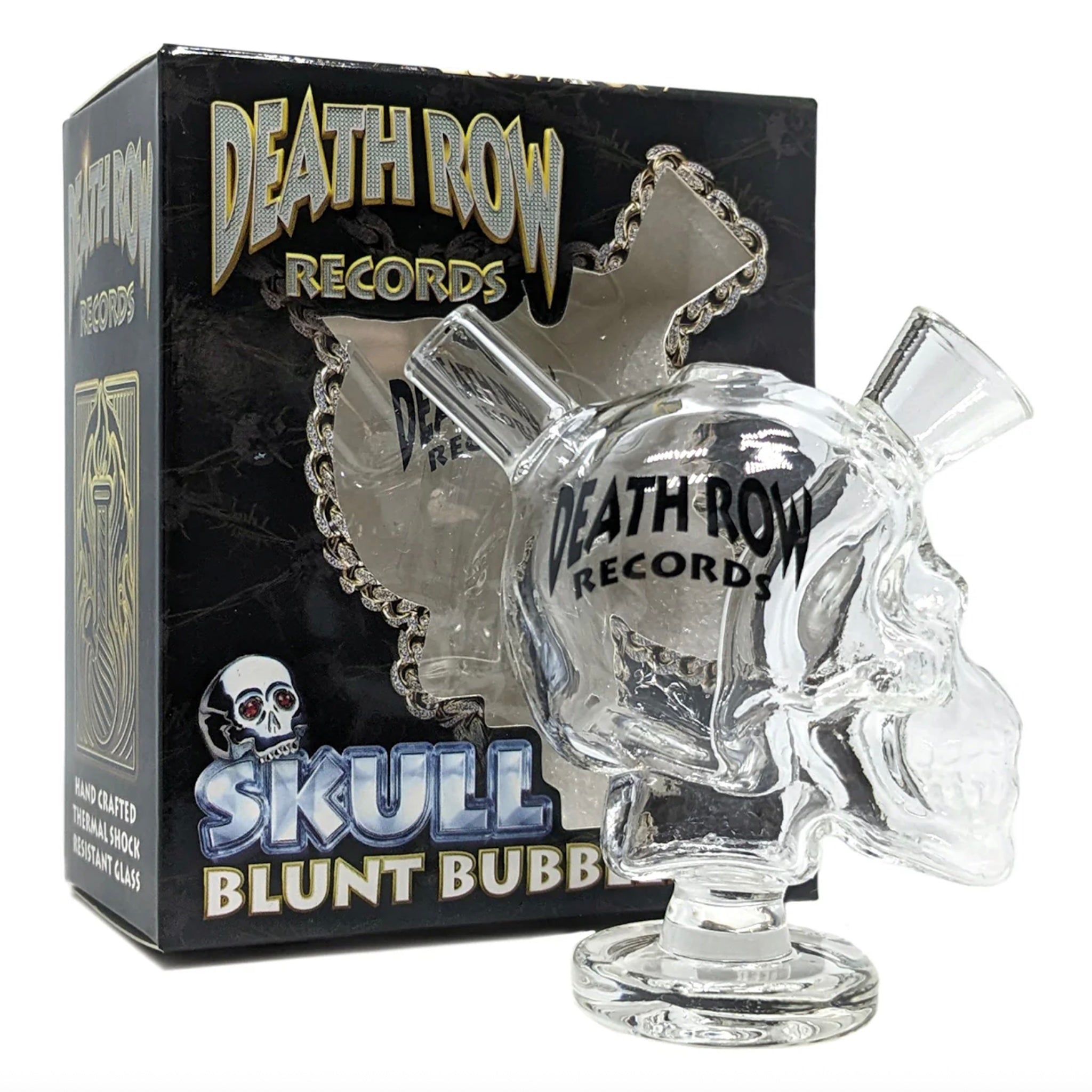 Death Row Records Skull Blunt Bubbler - 3in - Image 2