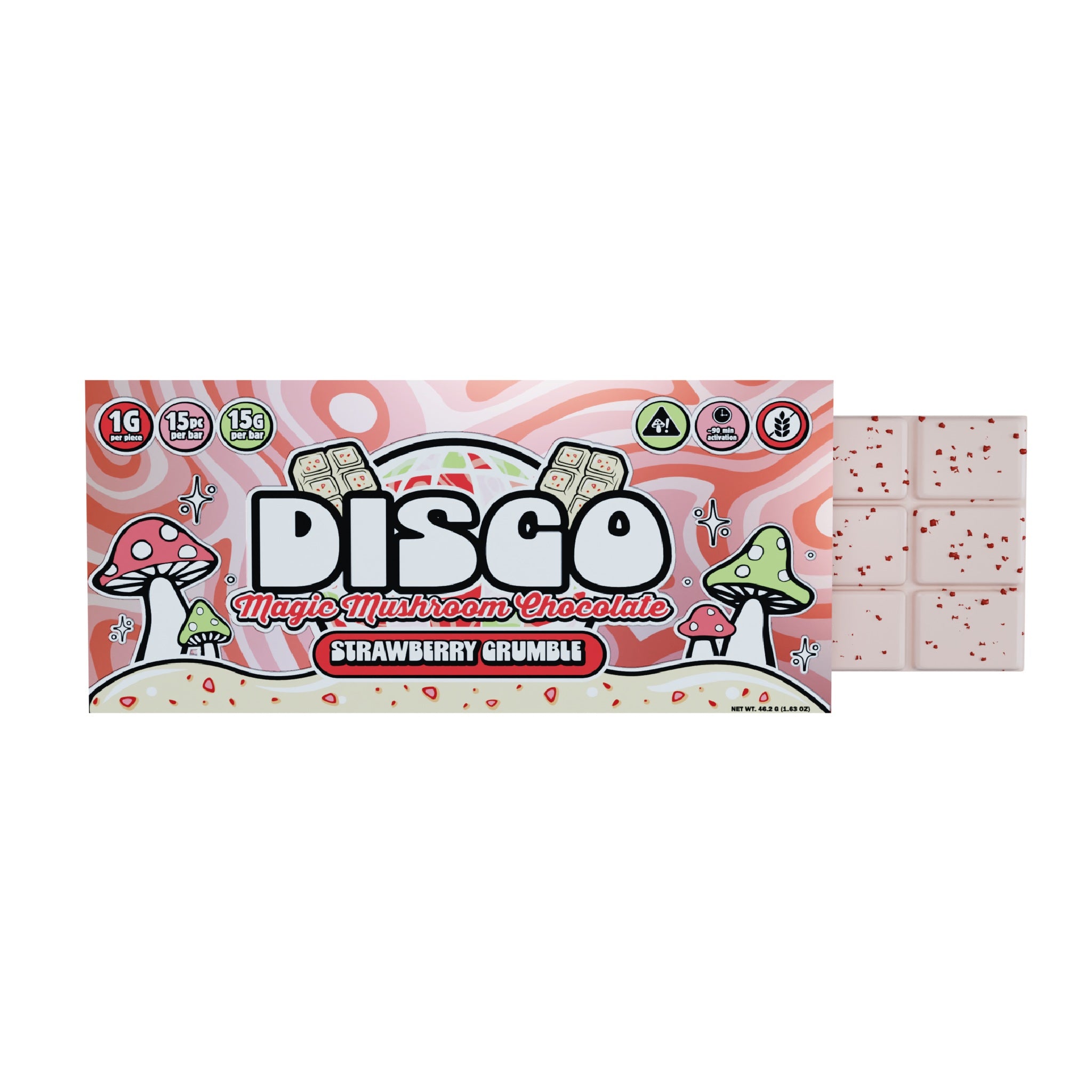 Disco Magic Mushrooms Chocolate Bar - 15g - Image 5