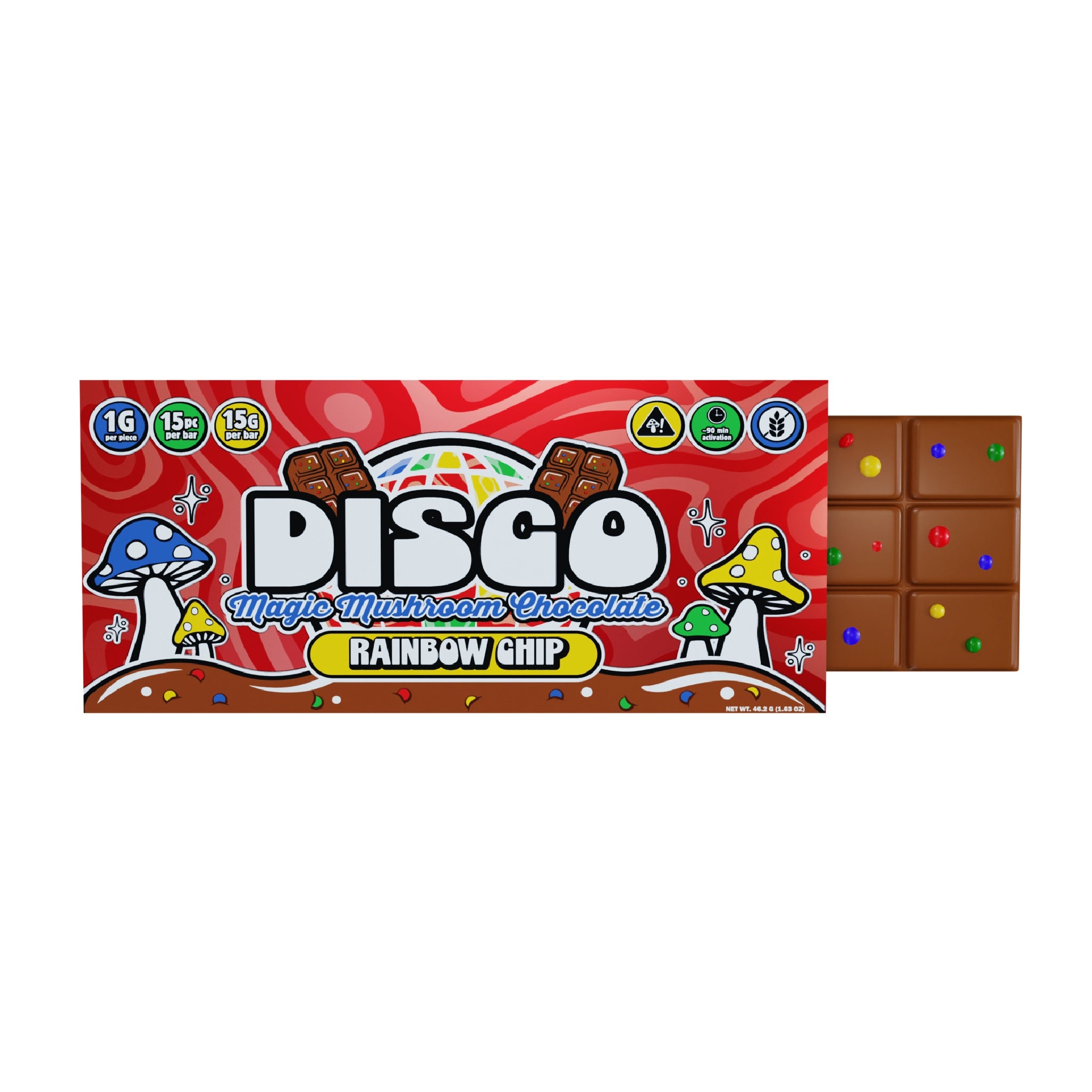 Disco Magic Mushrooms Chocolate Bar - 15g - Image 4