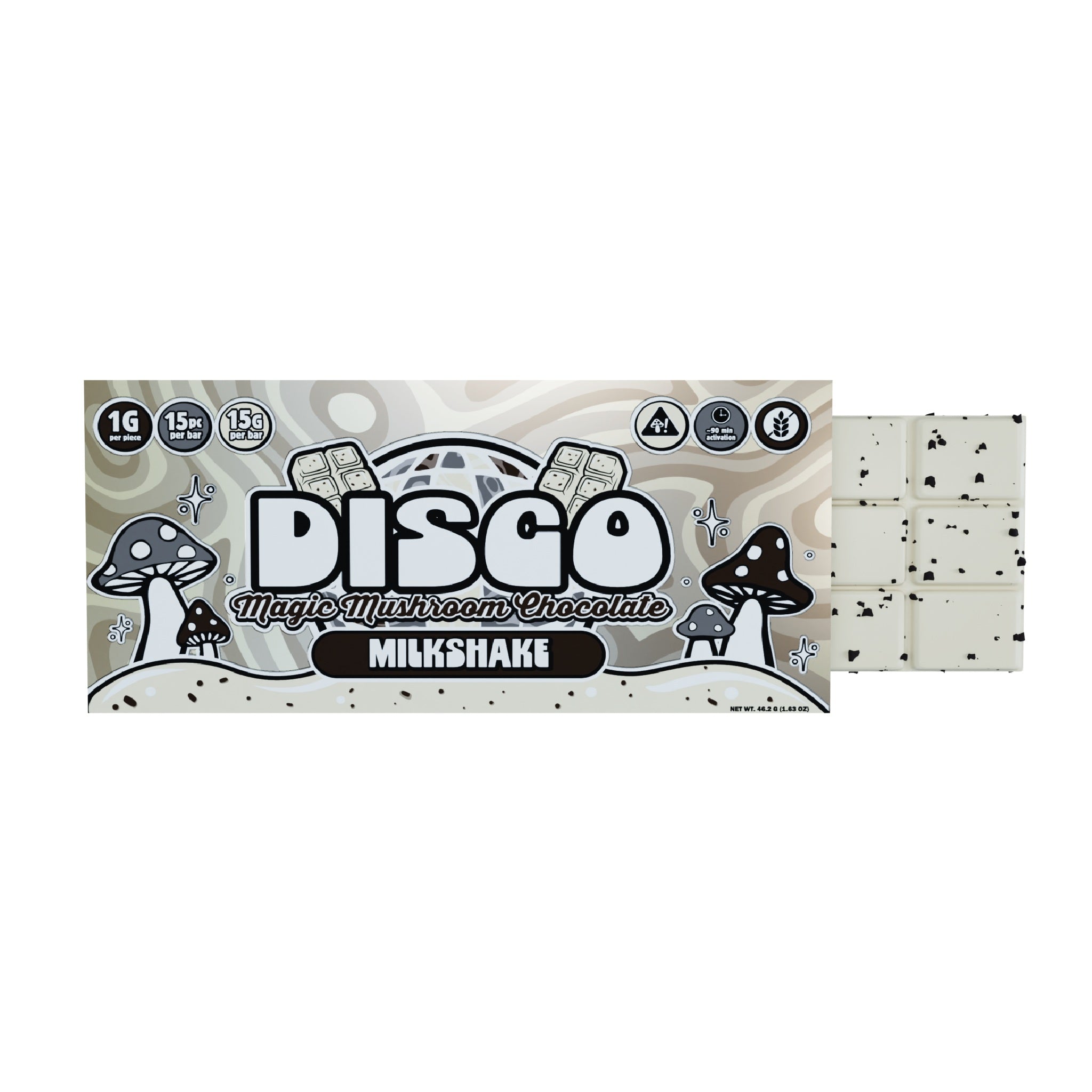 Disco Magic Mushrooms Chocolate Bar - 15g - Image 3