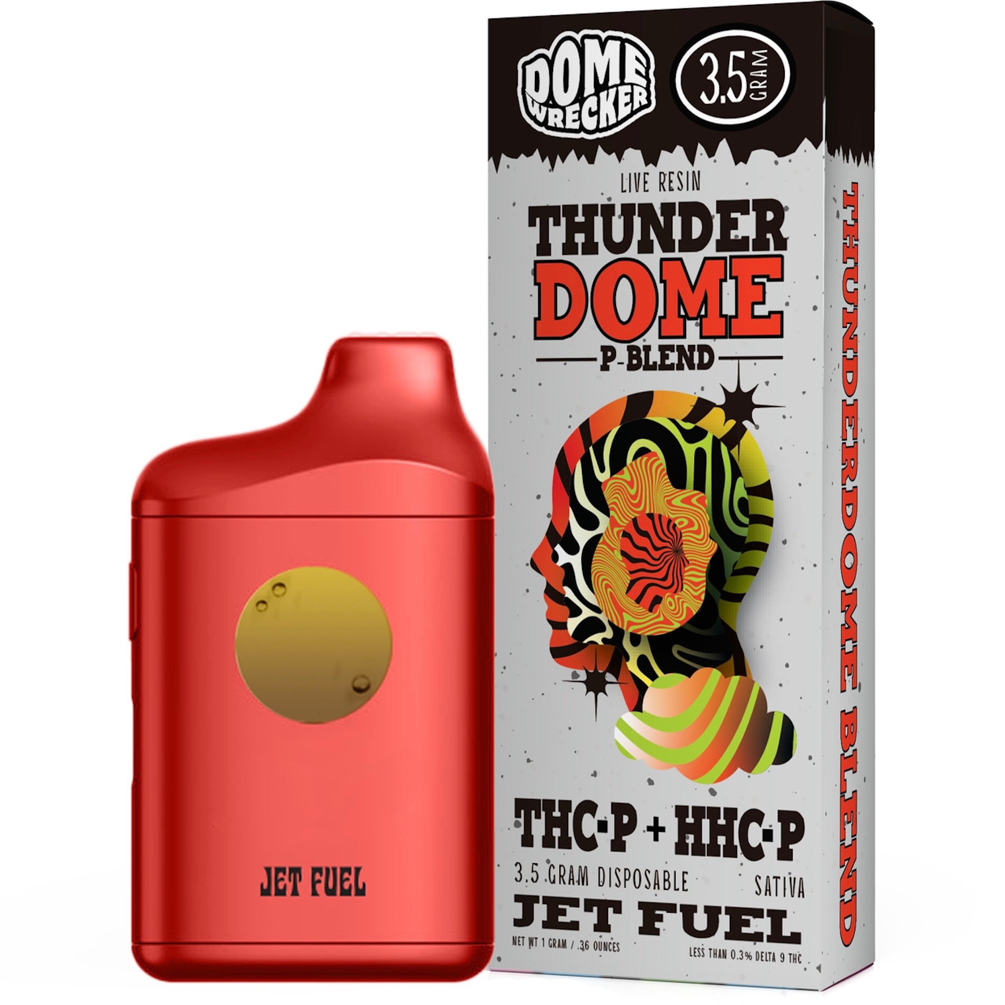 Dome Wrecker Thunder Dome Live Resin P-Blend Vaporizer - 3500mg - Image 3