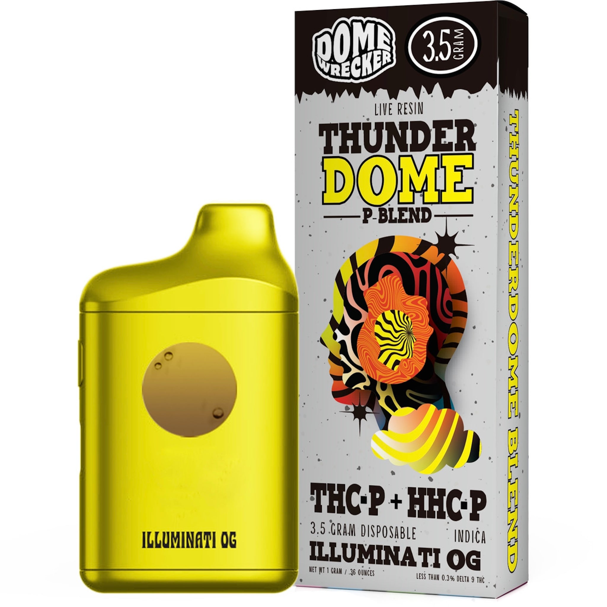 Dome Wrecker Thunder Dome Live Resin P-Blend Vaporizer - 3500mg - Image 4