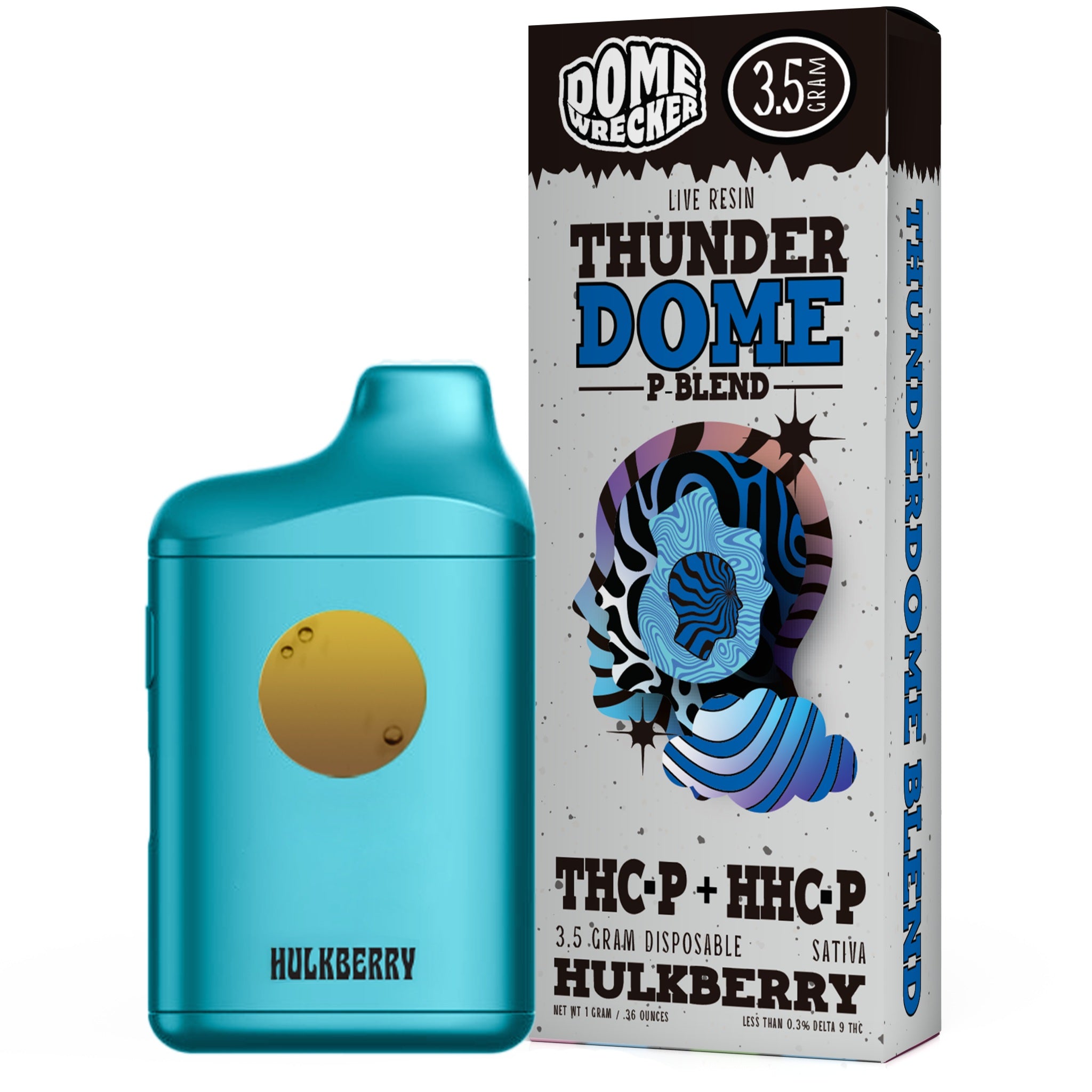 Dome Wrecker Thunder Dome Live Resin P-Blend Vaporizer - 3500mg - Image 8