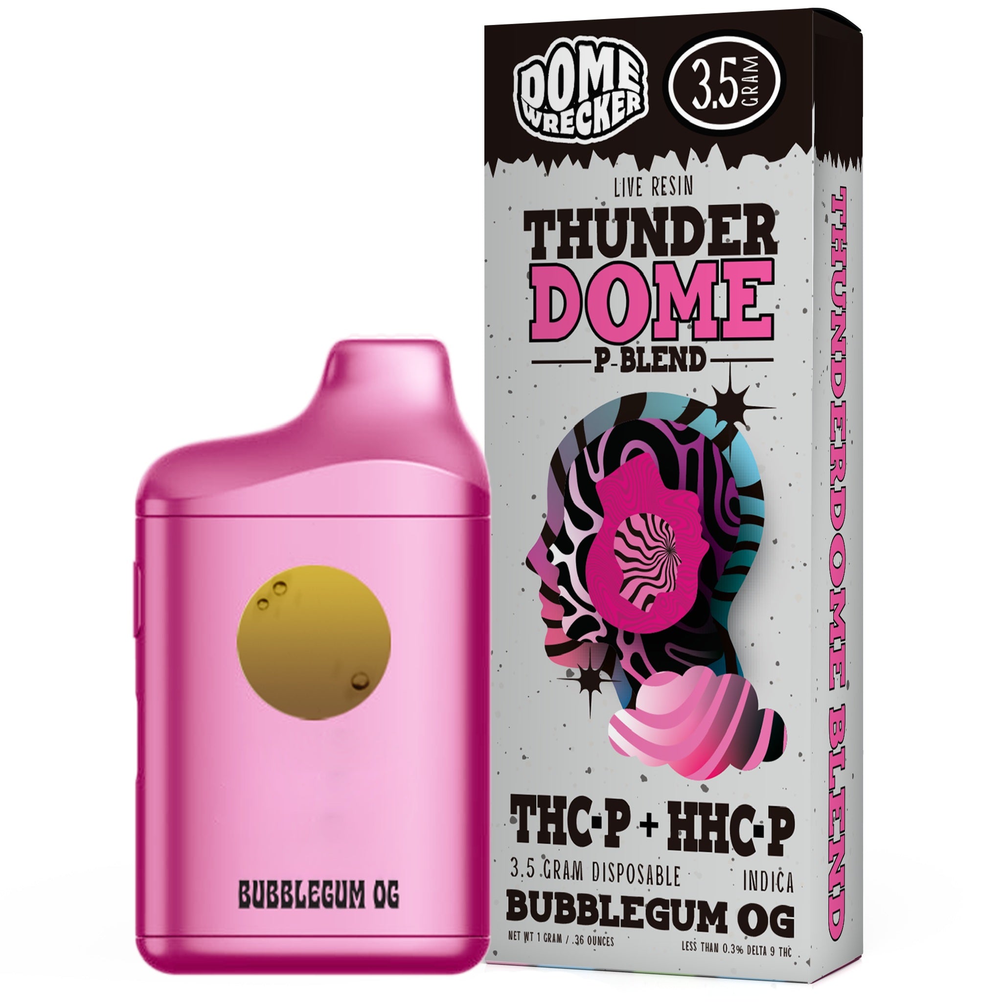 Dome Wrecker Thunder Dome Live Resin P-Blend Vaporizer - 3500mg - Image 6