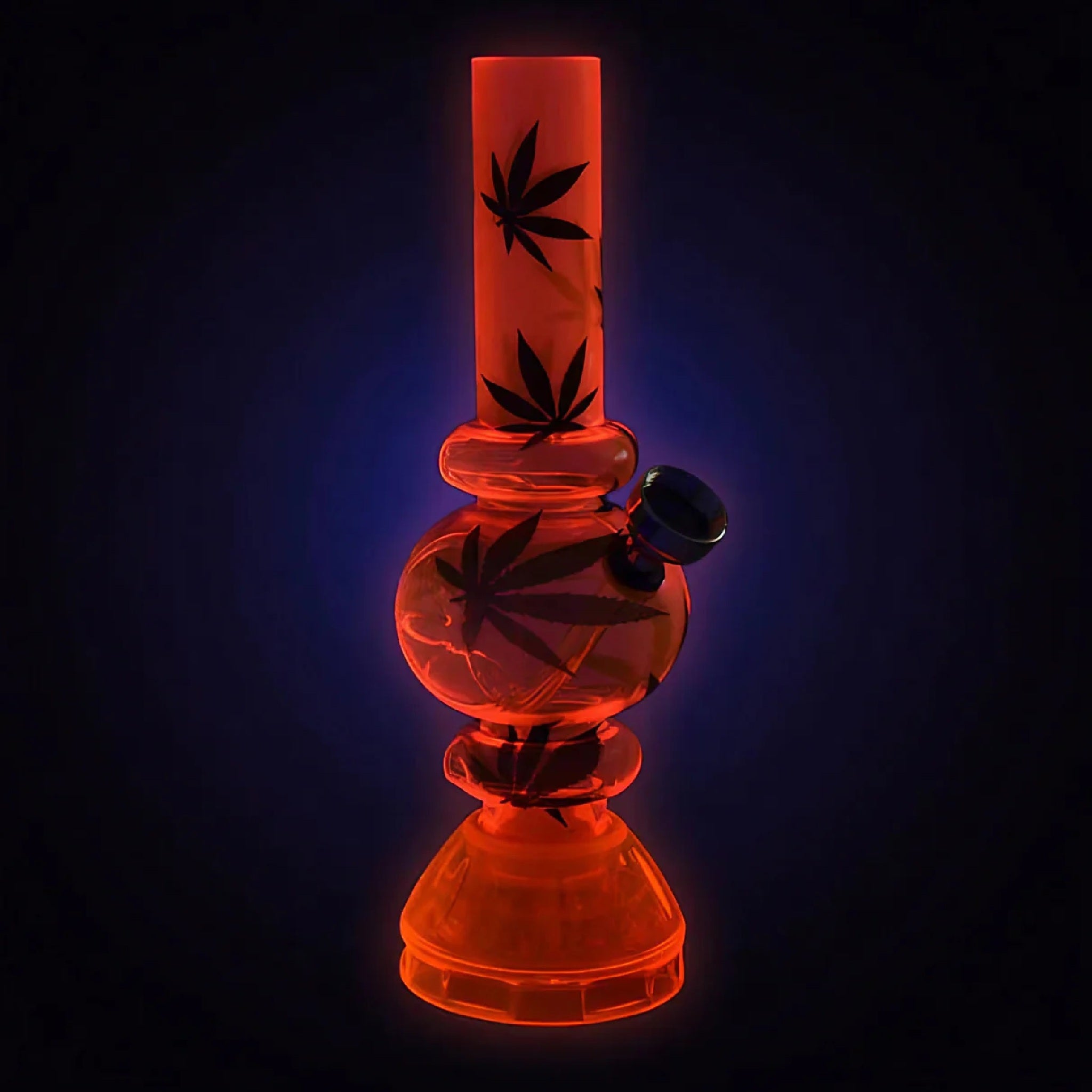 Double The Bubble Grinder Base Mini Acrylic Bong - 7in - Image 4