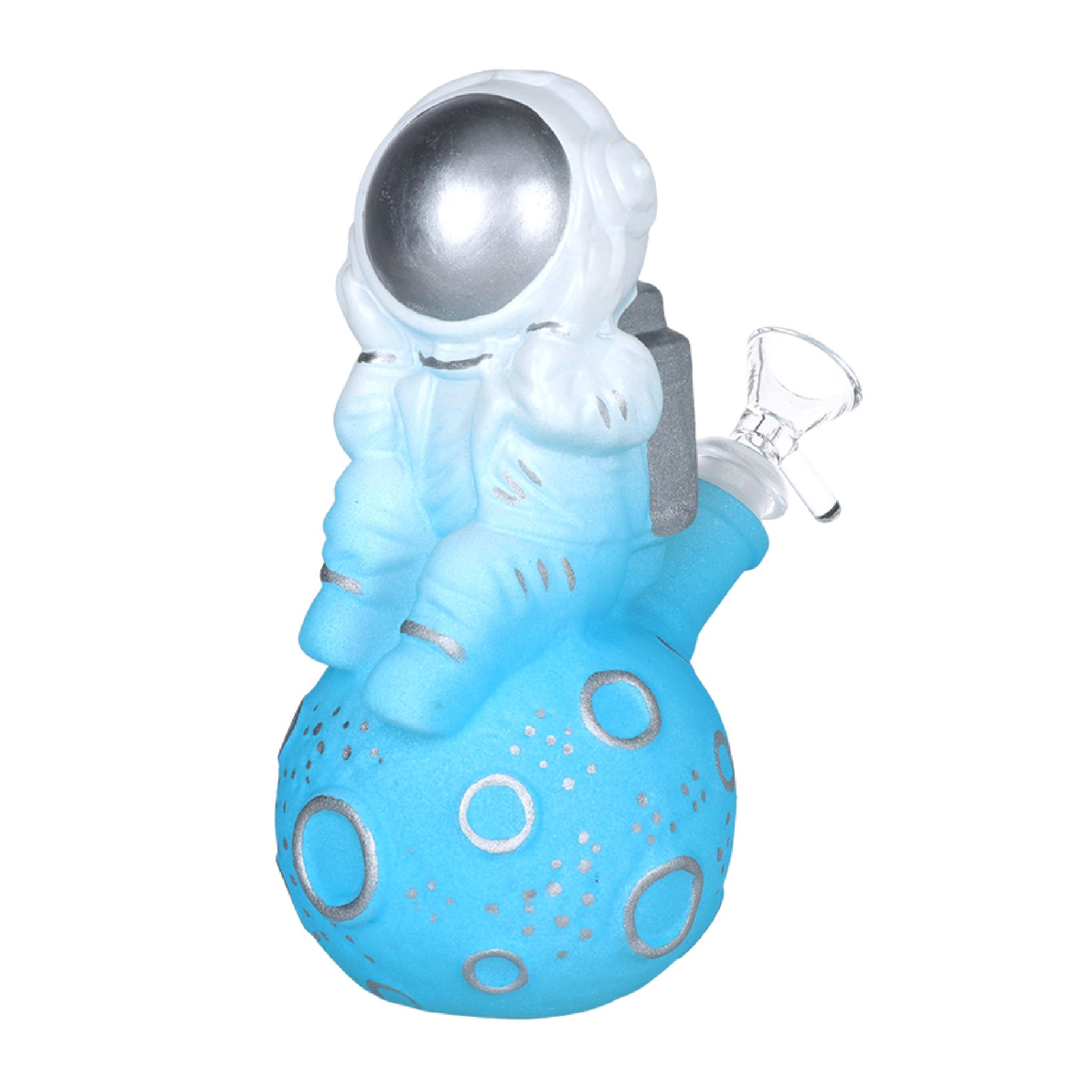 Dreamy Astronaut Glow In The Dark Painted Bong - 7in - Image 2