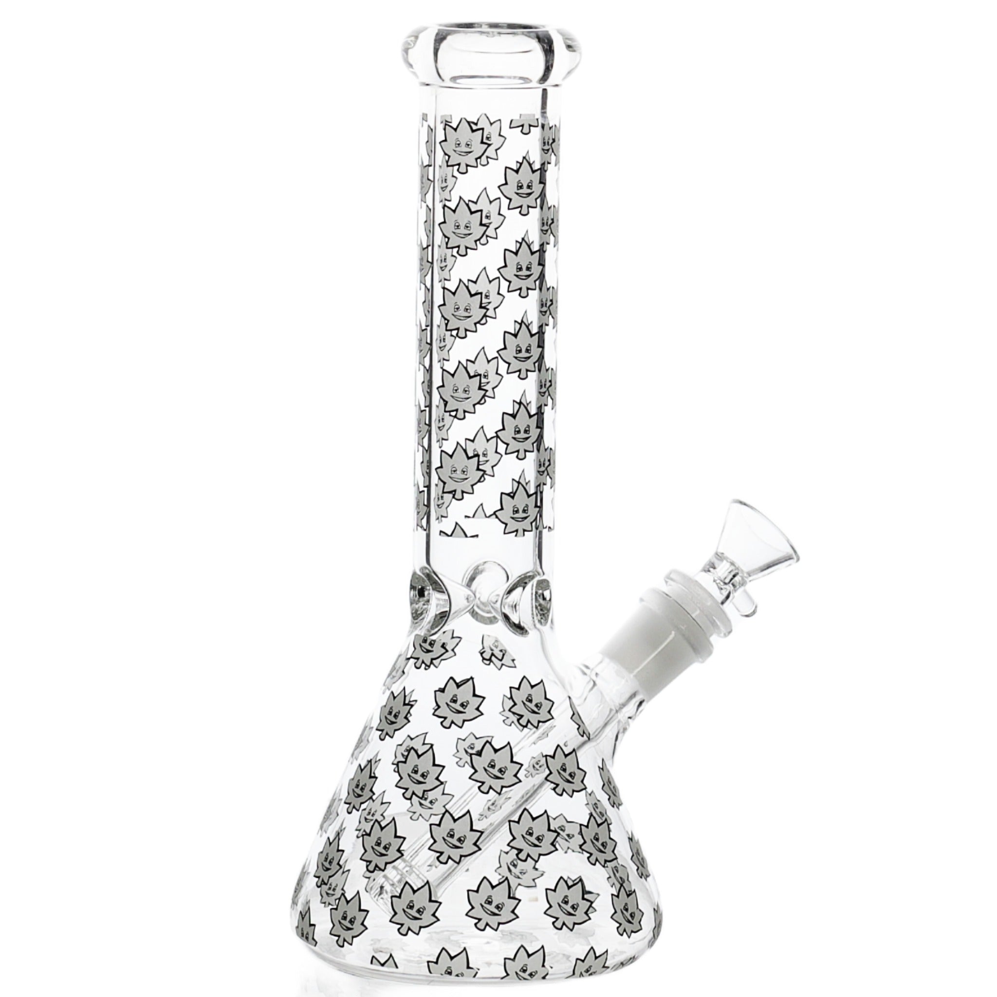E420 Glow in the Dark Spike Leaf Bong - 10in - Image 3
