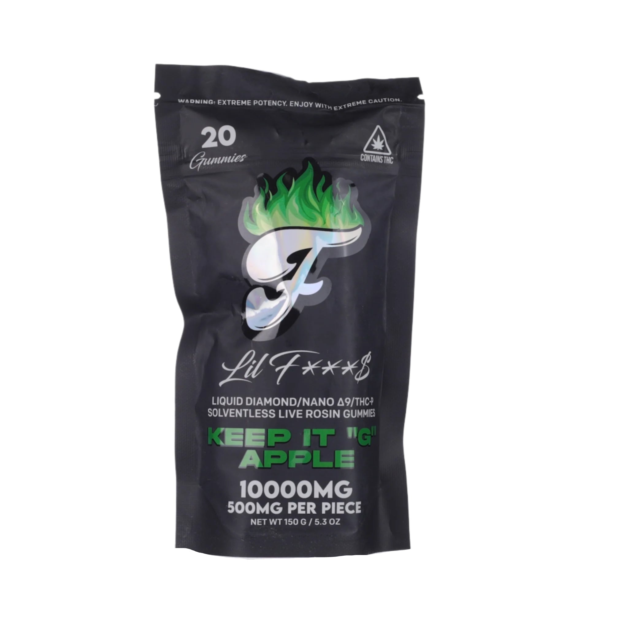 Fuego Lil F***S Nano D9 + THC-P Live Rosin Gummies - 10,000mg - Image 3