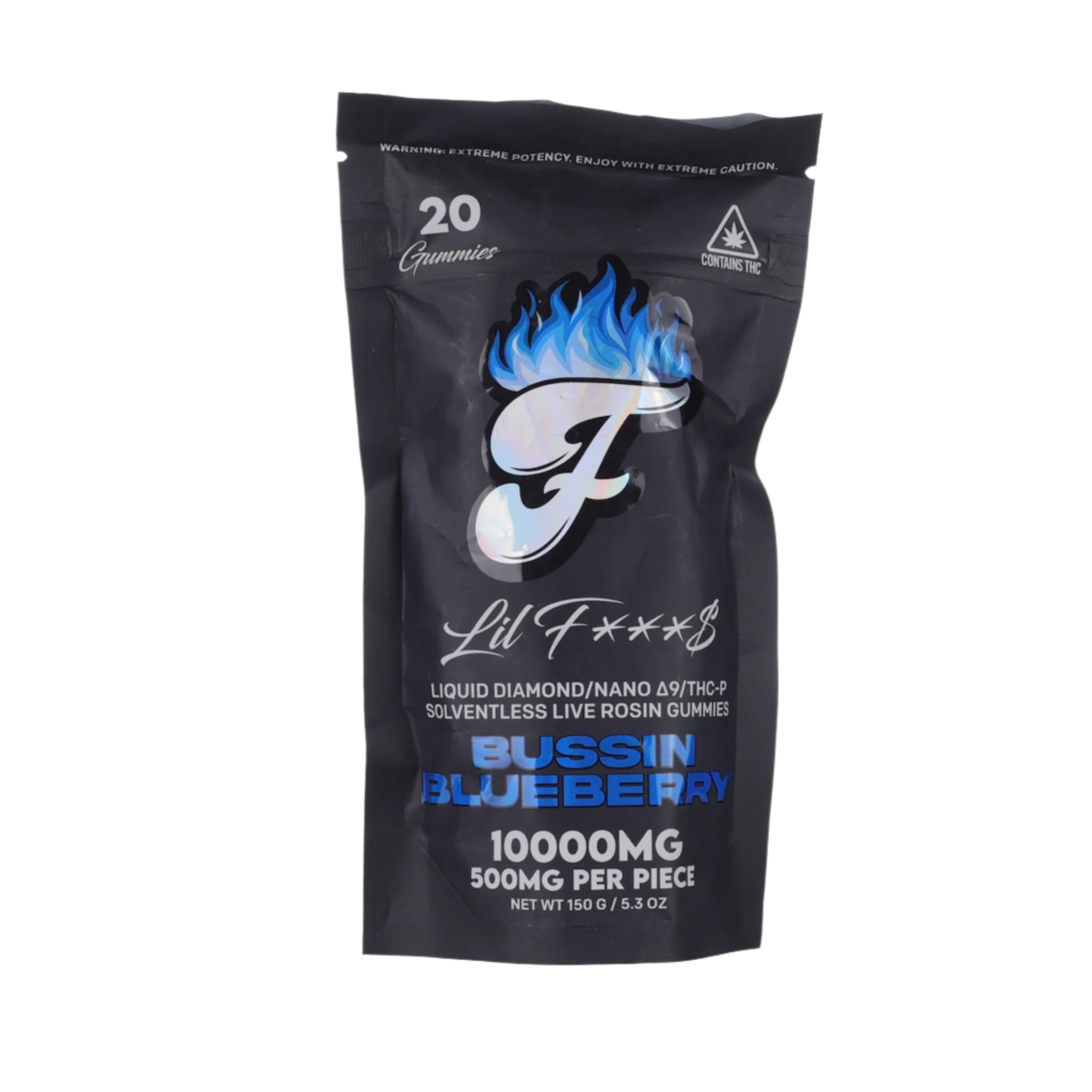 Fuego Lil F***S Nano D9 + THC-P Live Rosin Gummies - 10,000mg - Image 2