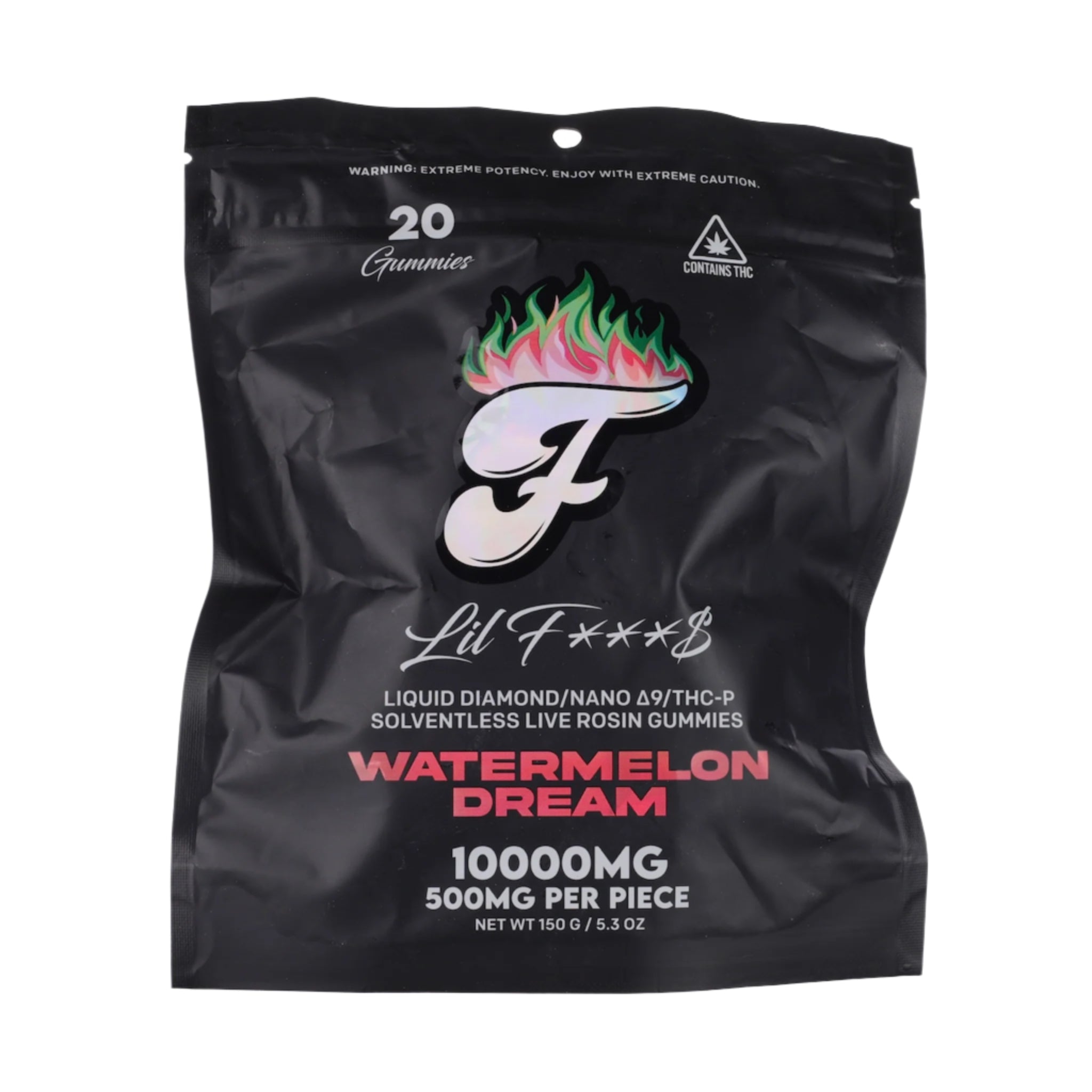 Fuego Lil F***S Nano D9 + THC-P Live Rosin Gummies - 10,000mg