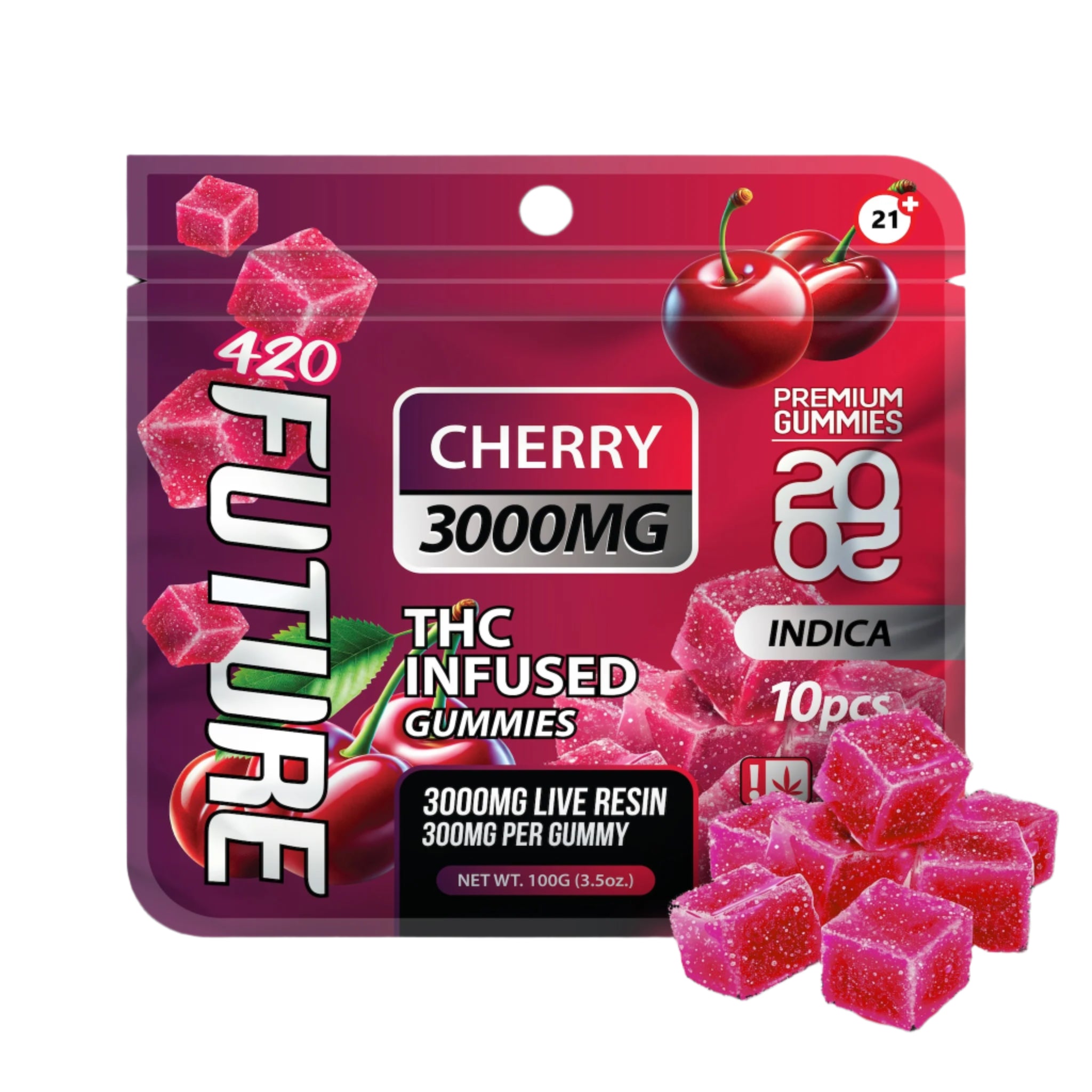 Future THC-A Infused Cherry Gummies - 3000mg