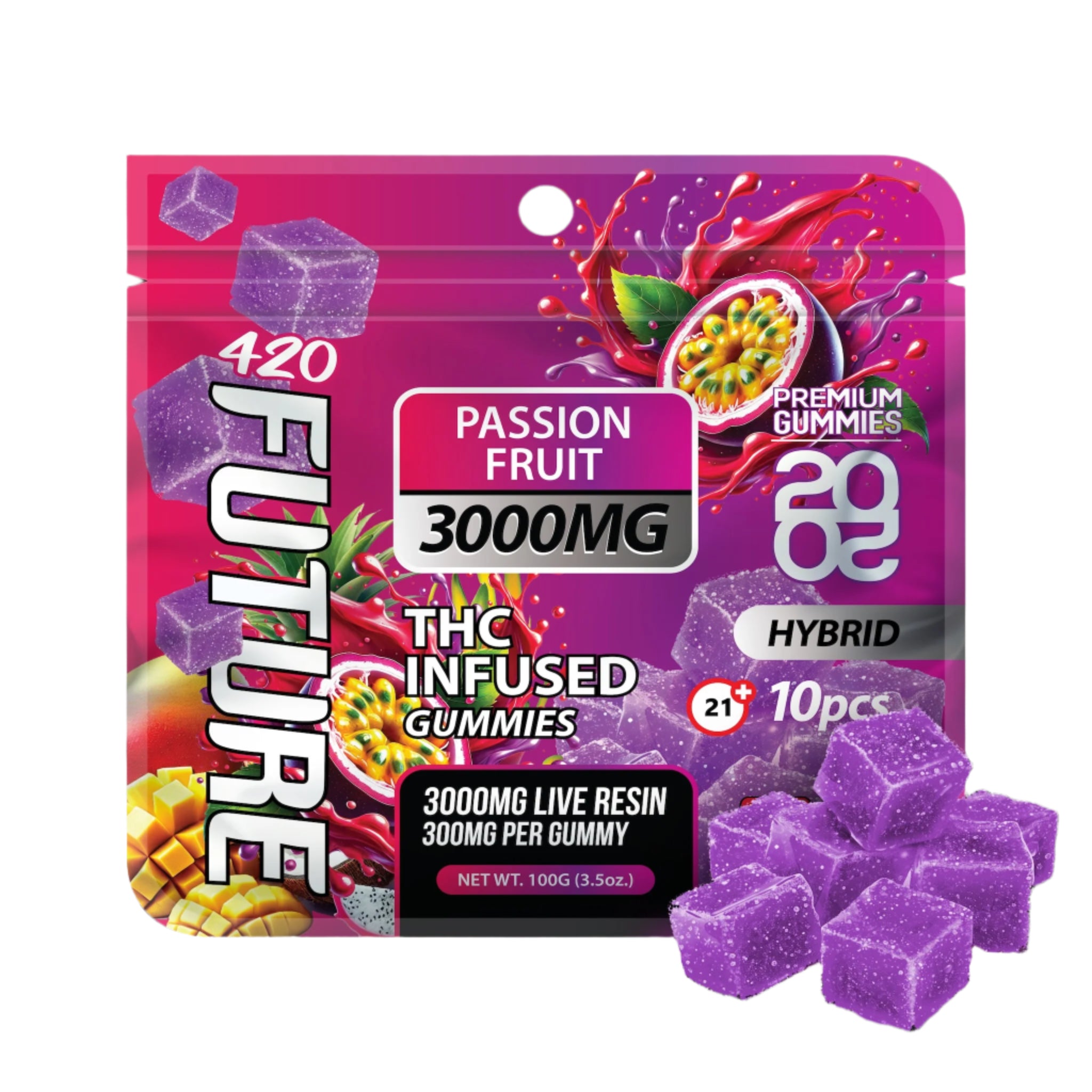 Future THC-A Infused Passion Fruit Gummies - 3000mg