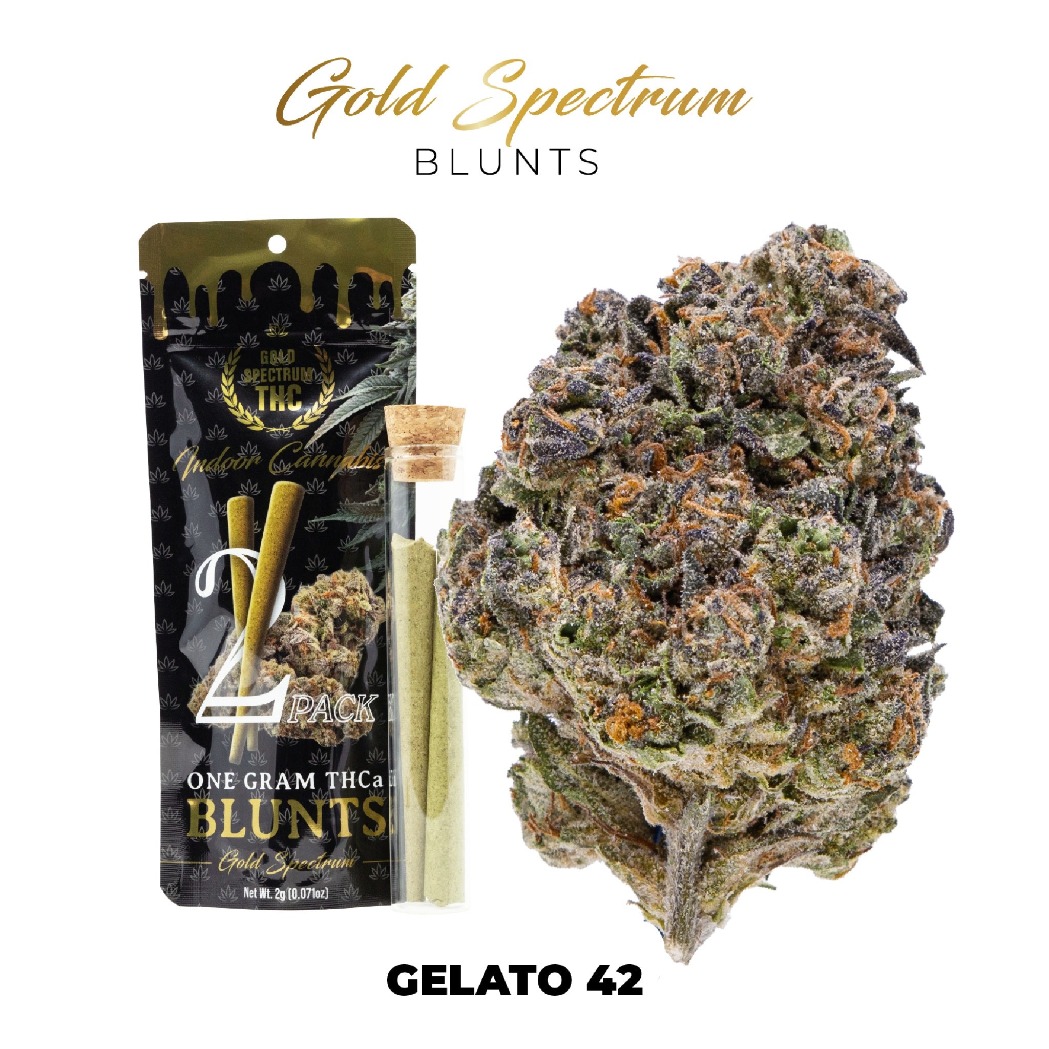 Gold Spectrum THC-A Blunt - 1.5g (2ct) - Image 2