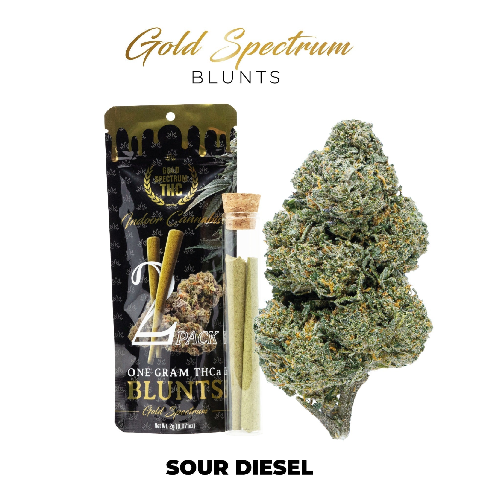 Gold Spectrum THC-A Blunt - 1.5g (2ct) - Image 4
