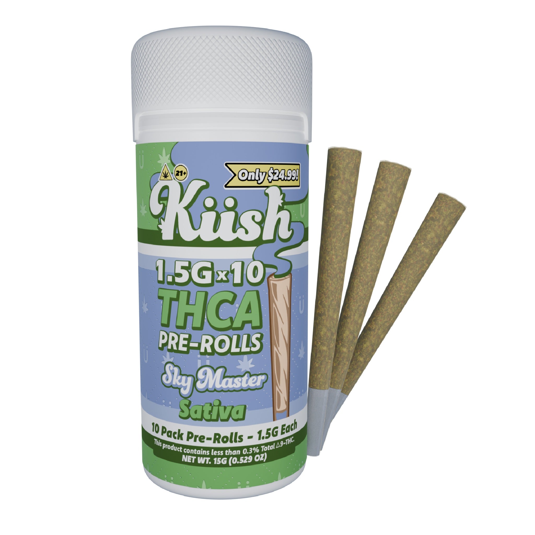 Kush THC-A Pre-Rolls - 15g (10ct) - Image 4