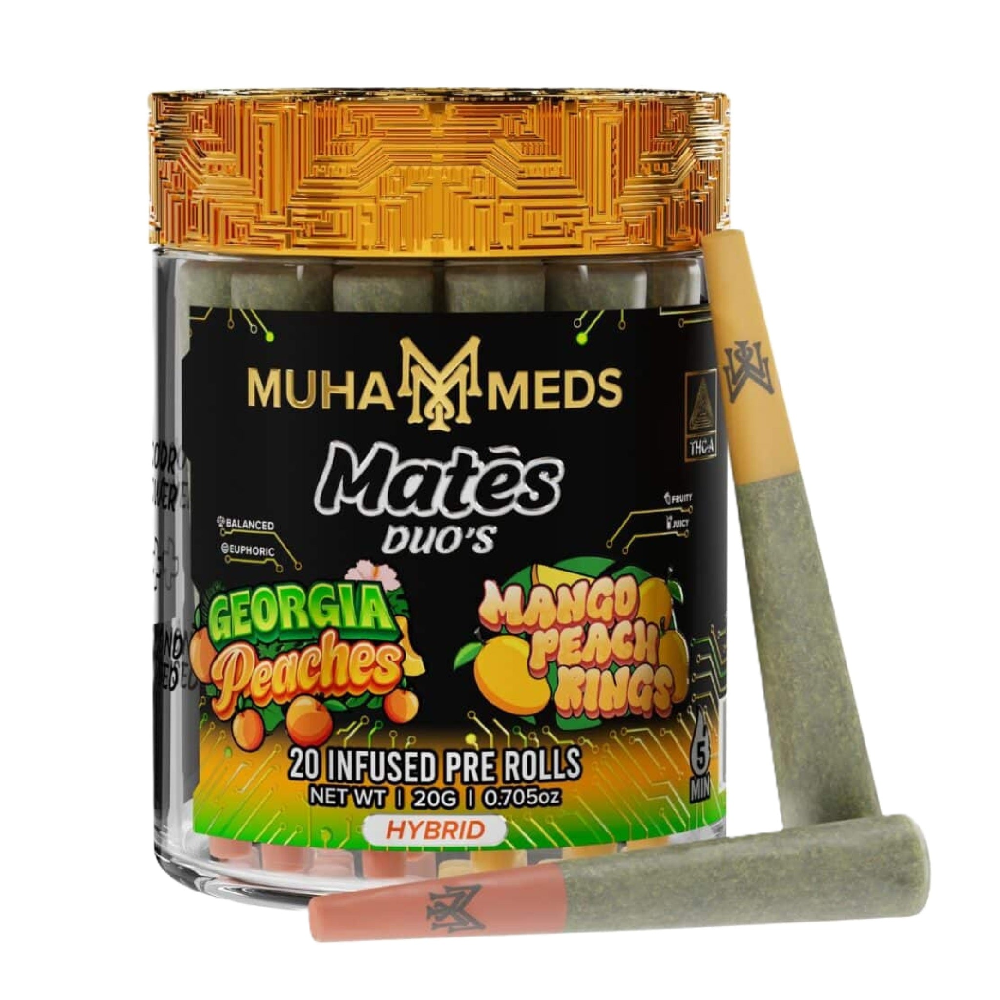 Muha Meds Duo Mates THC-A Pre-Rolls - 20g (20ct) - Image 4