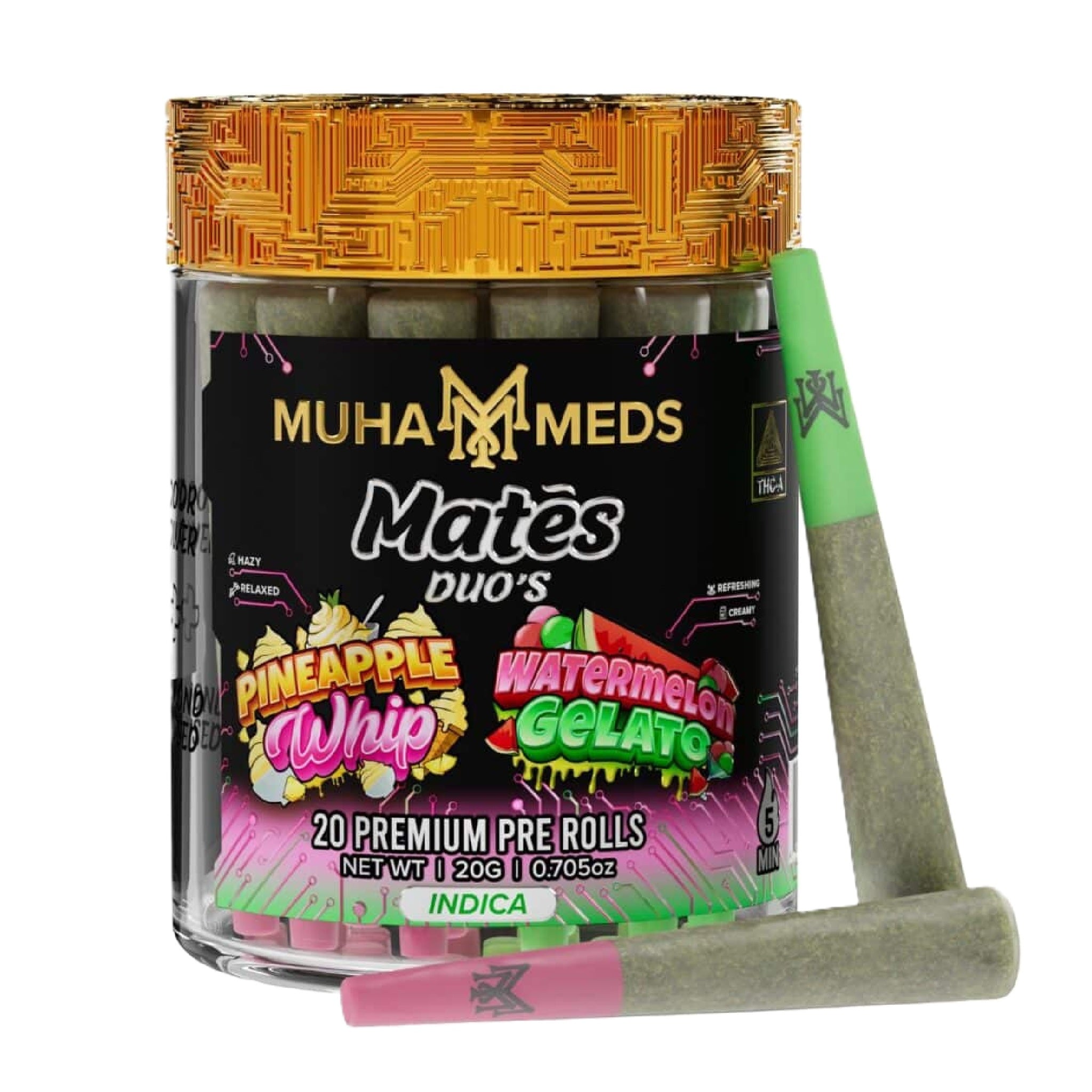 Muha Meds Duo Mates THC-A Pre-Rolls - 20g (20ct) - Image 3