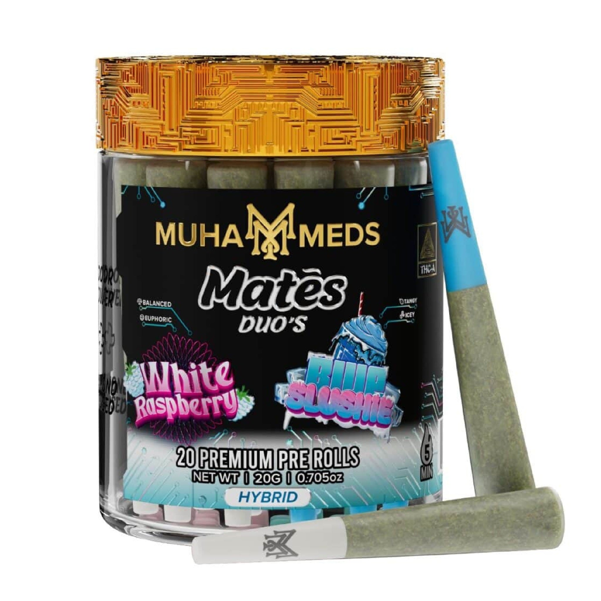 Muha Meds Duo Mates THC-A Pre-Rolls - 20g (20ct)