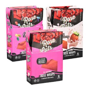 Rose Cuts Pink Rose Wraps - 3ct