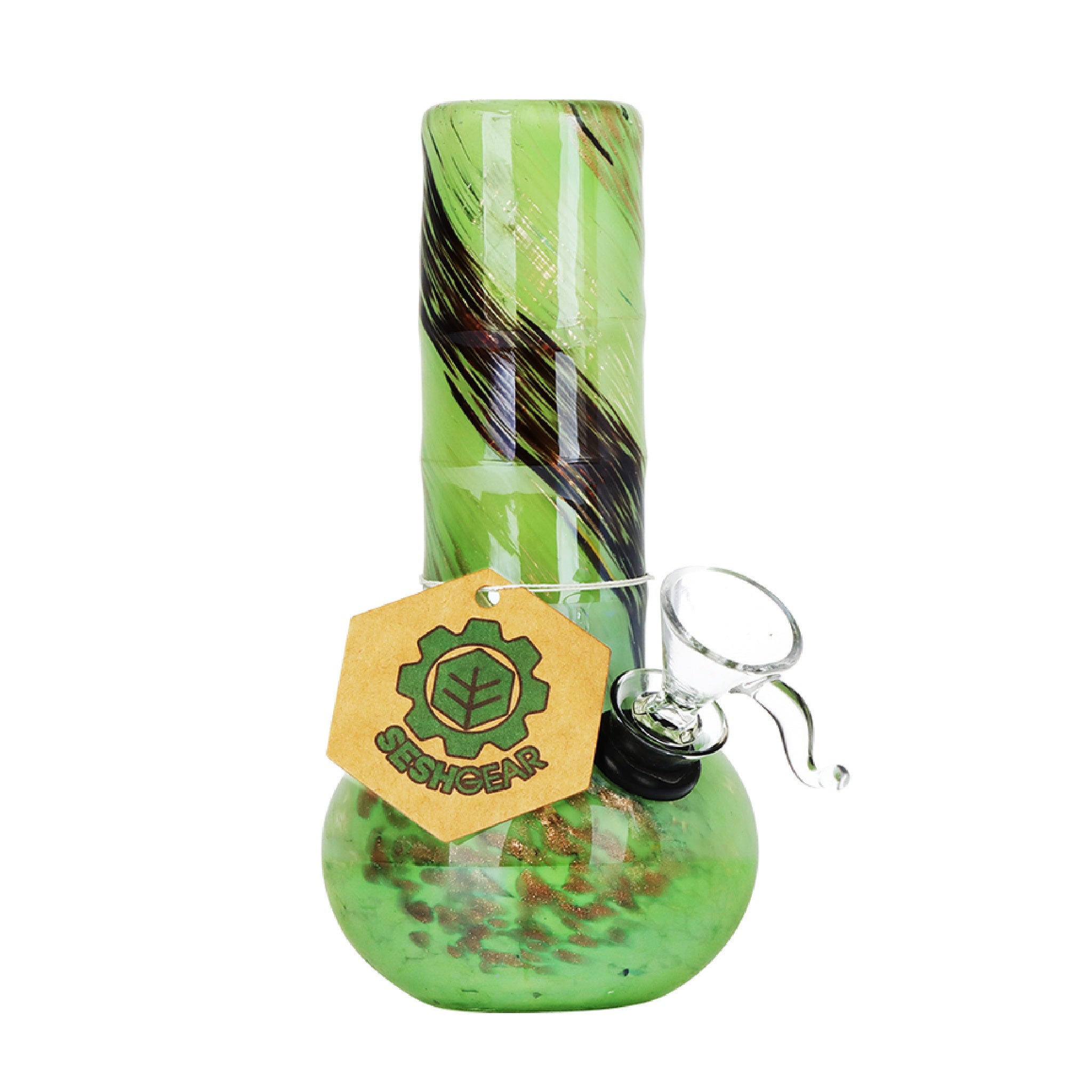 SeshGear Celebrate Joy Soft Glass Bong - 6in - Image 3