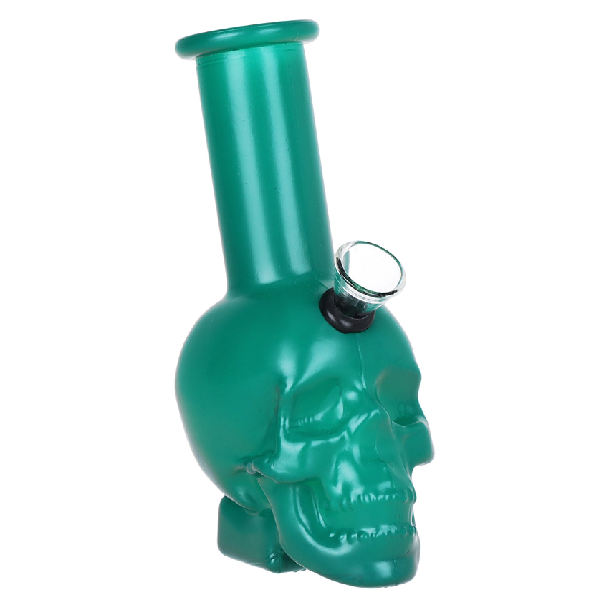SeshGear Pastel Skull Glass Bong- 6in - Image 2