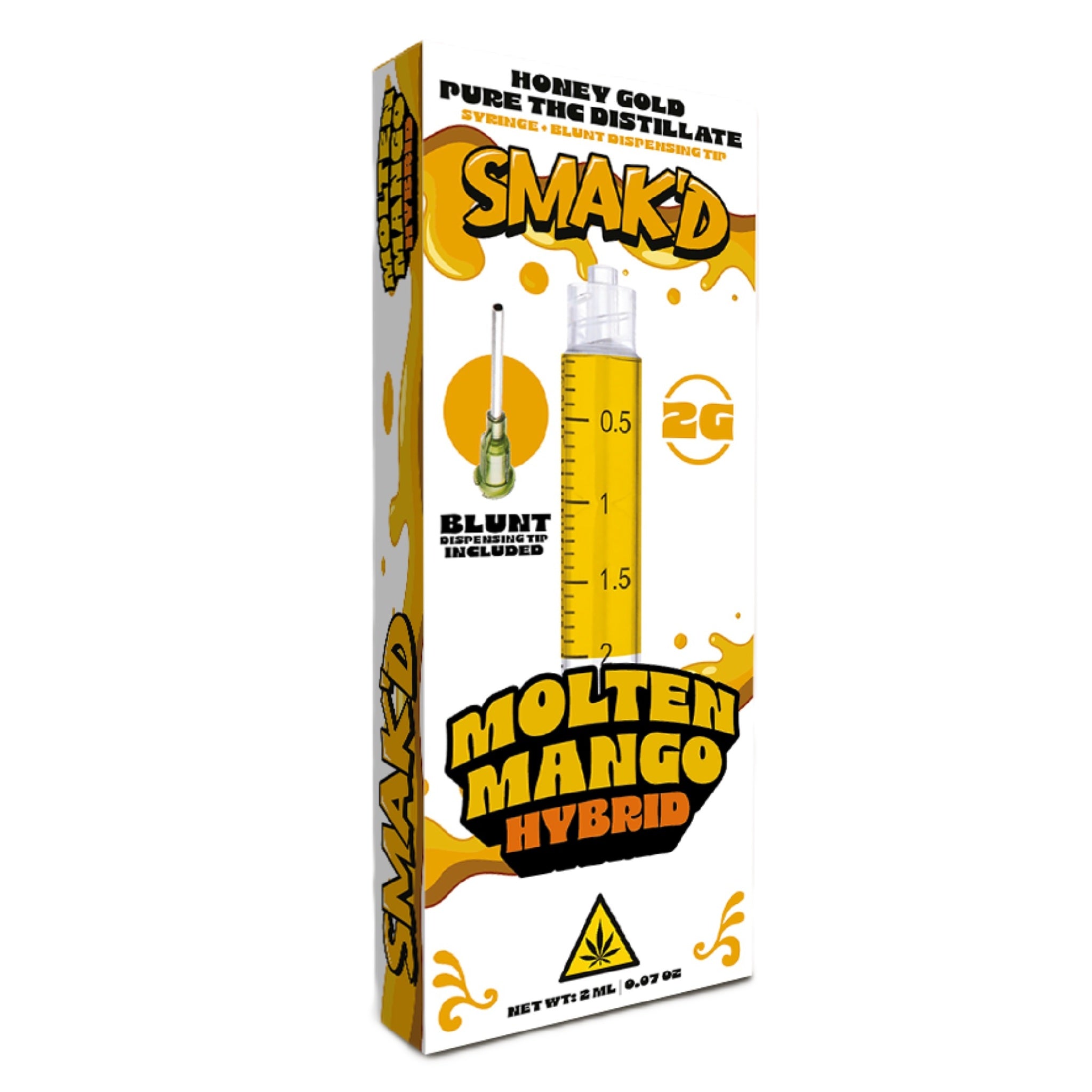 Smakd Honey Gold THC Pure Distillate Syringes + Blunt Tip - 2000mg - Image 4