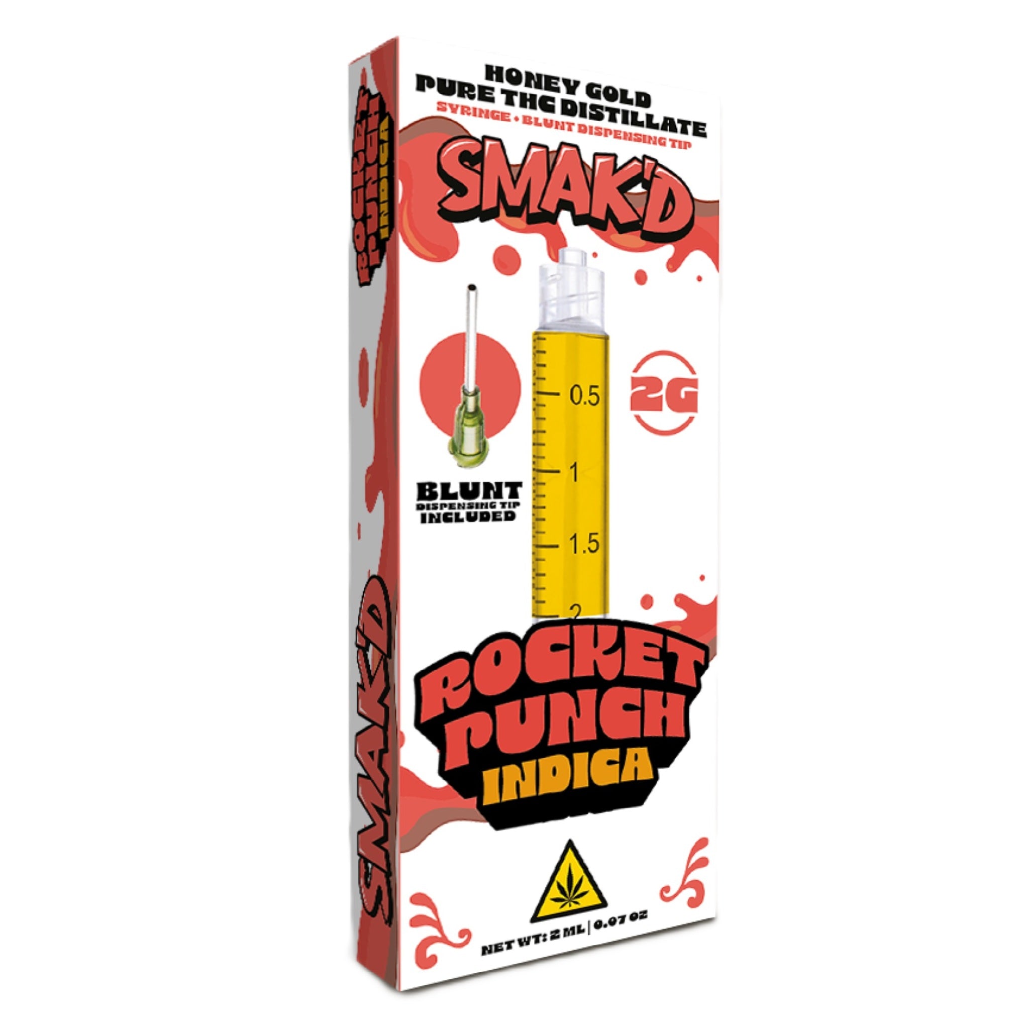 Smakd Honey Gold THC Pure Distillate Syringes + Blunt Tip - 2000mg - Image 2
