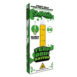 Smakd Honey Gold THC Pure Distillate Syringes + Blunt Tip - 2000mg
