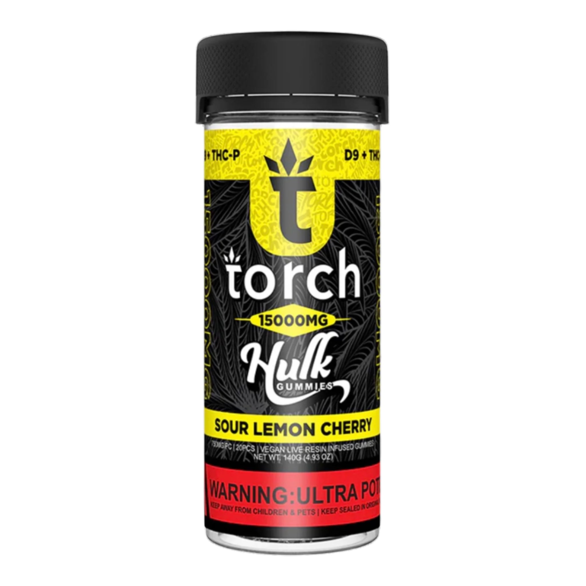 Torch Hulk Sour Lemon Cherry Gummies - 15000mg