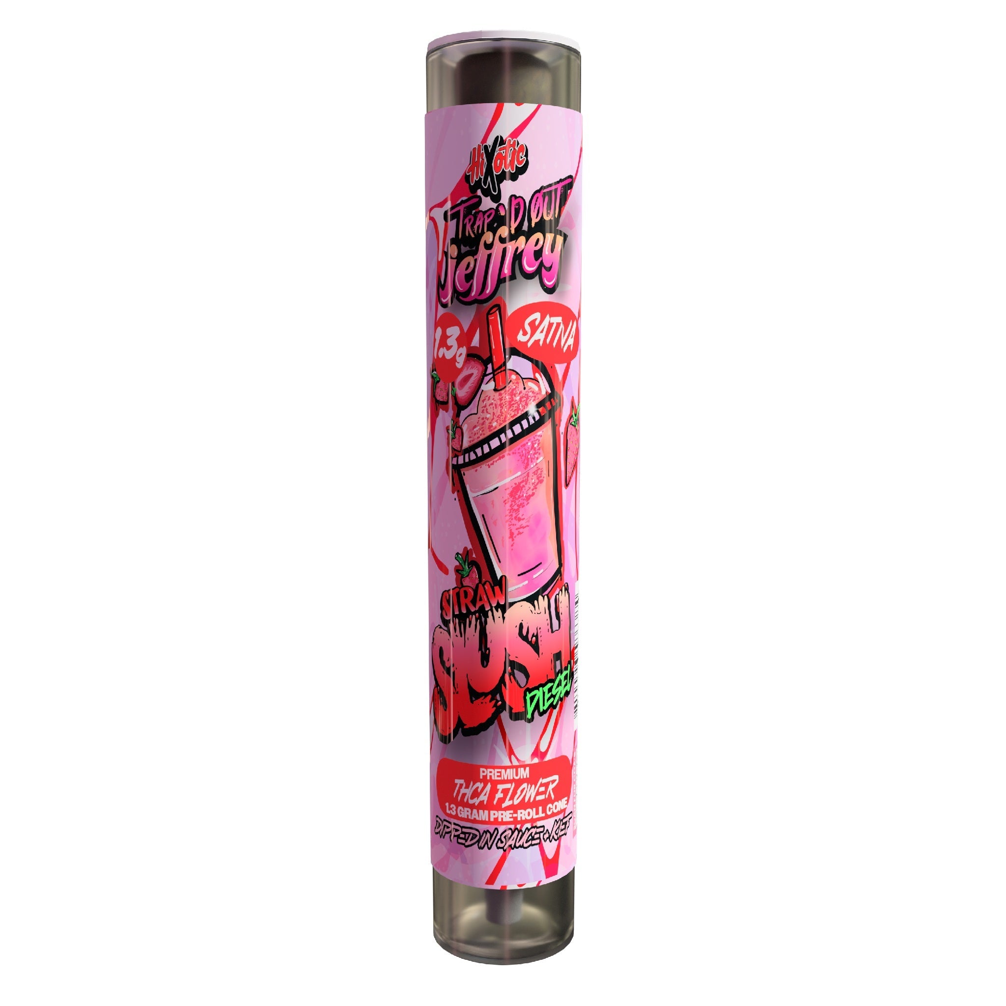Trap'D Out Jeffrey X Hixotic Premium THC-A Pre-Rolls - 1.3g - Image 3