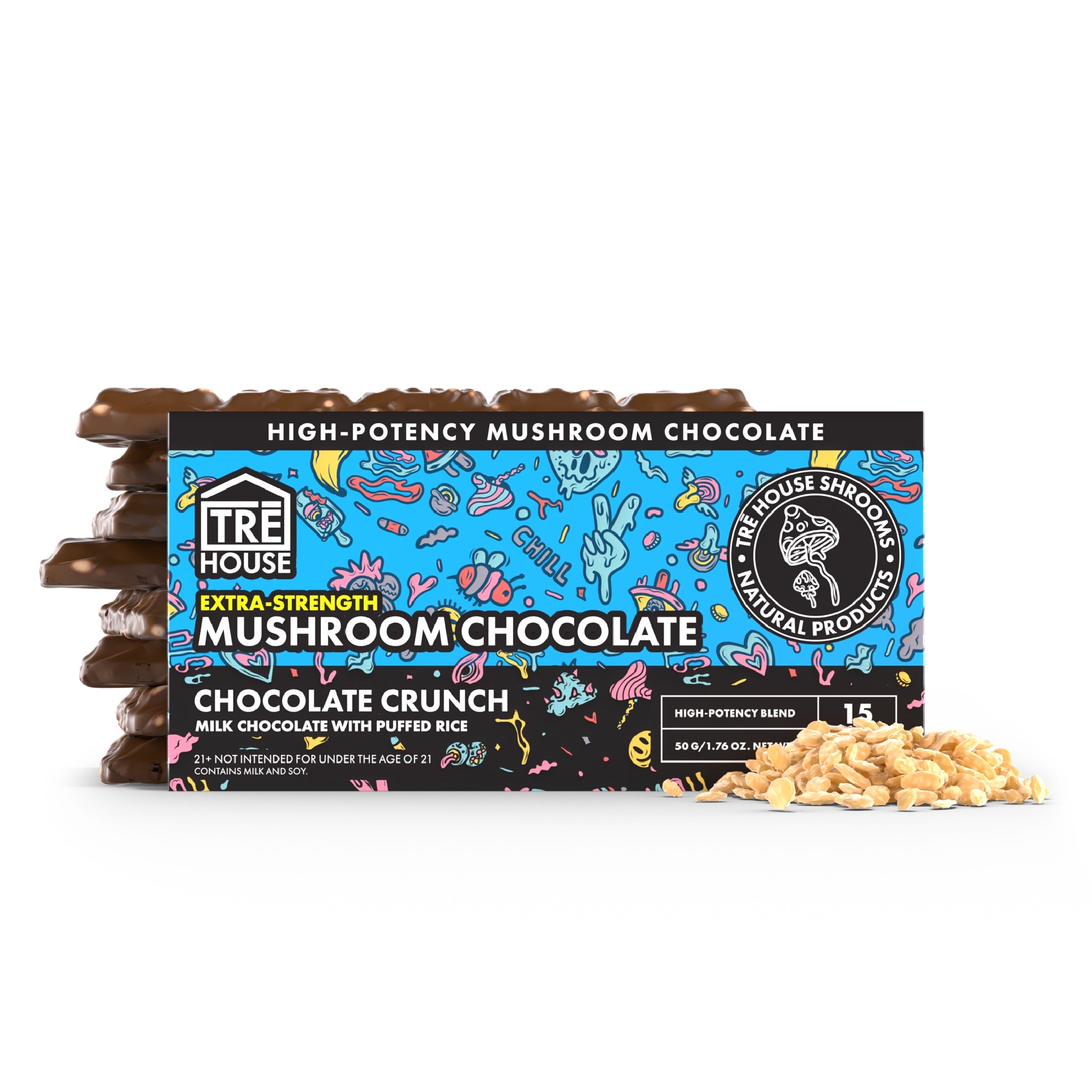 Tre House Extra Strength Magic Mushroom Chocolate Bar - Image 5