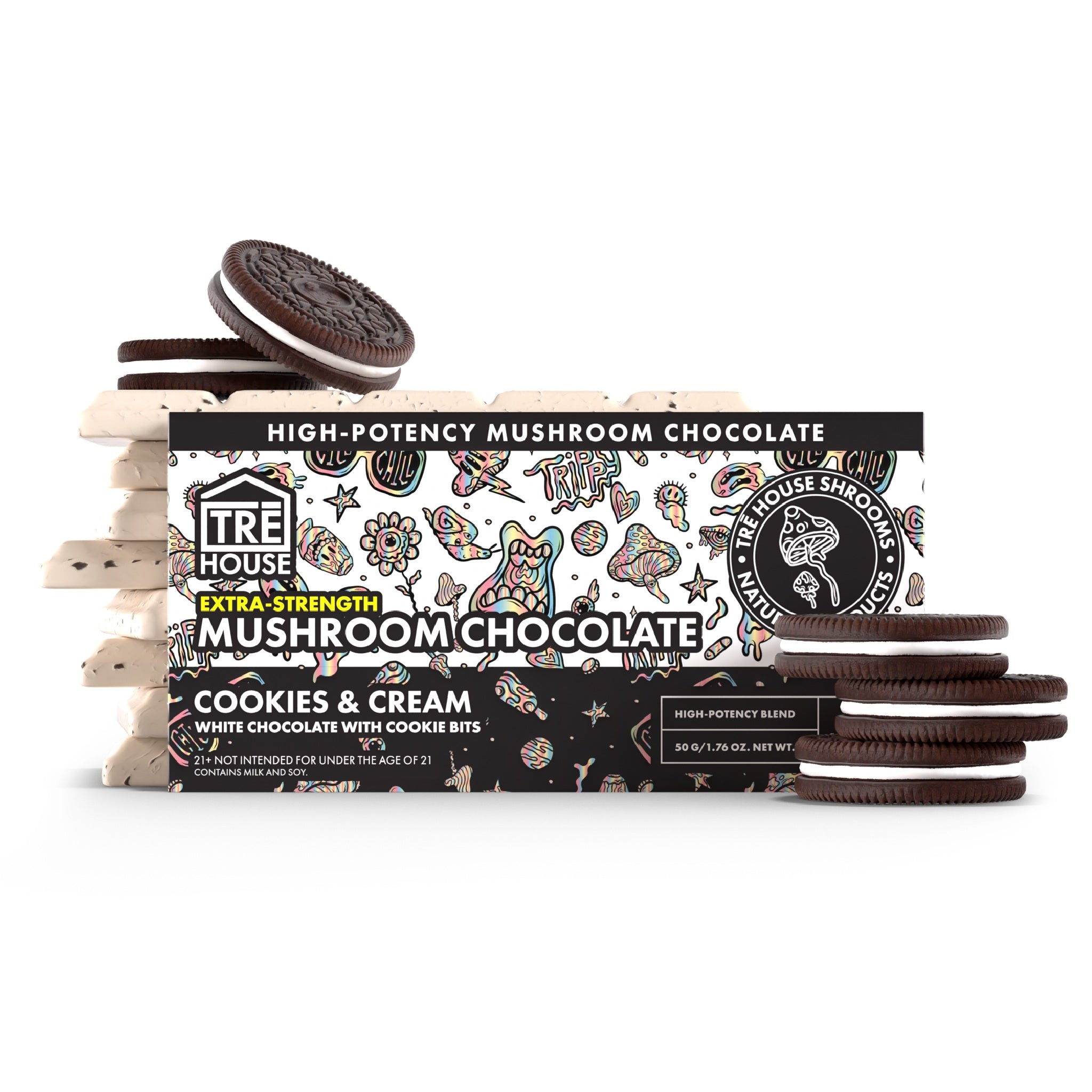 Tre House Extra Strength Magic Mushroom Chocolate Bar - Image 2