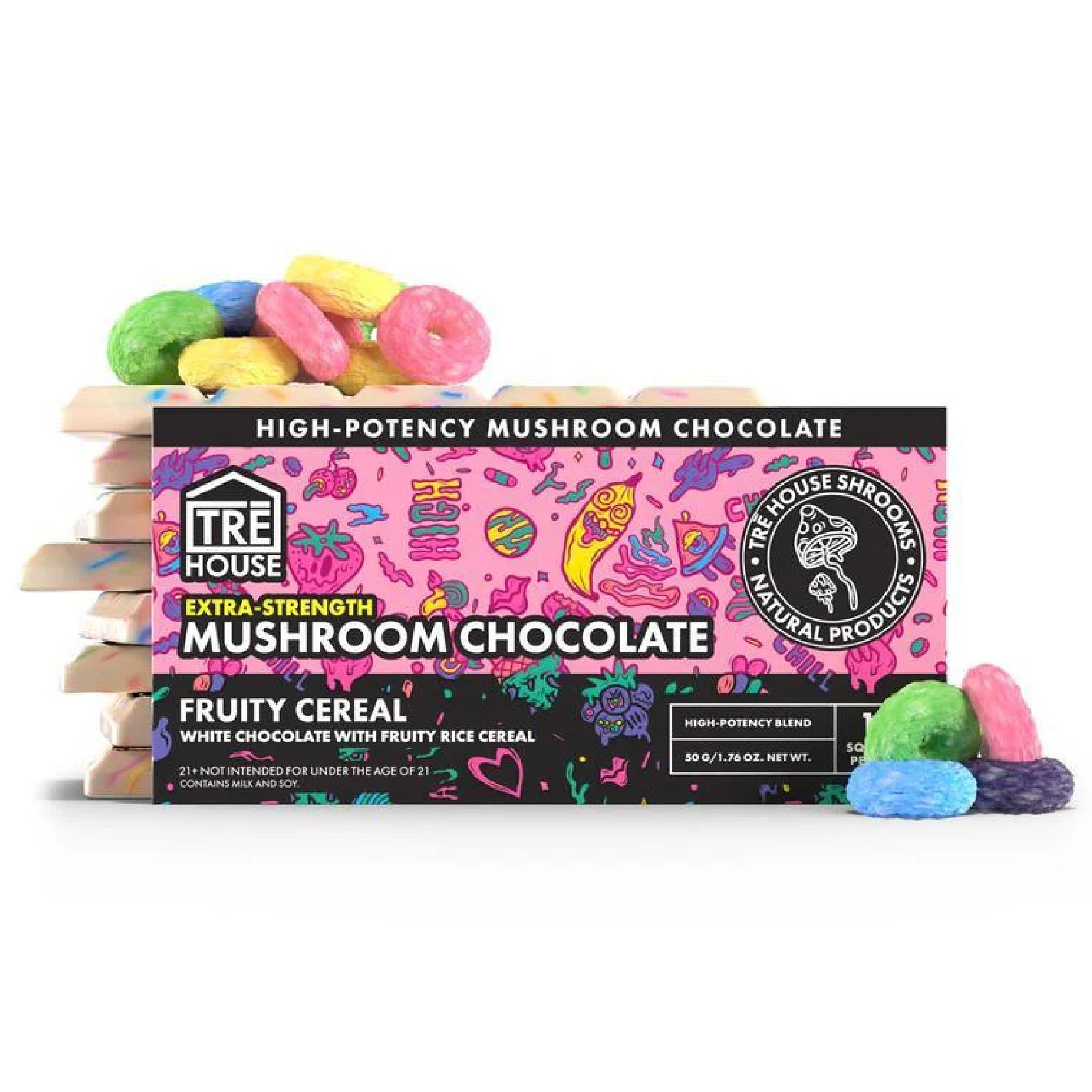 Tre House Extra Strength Magic Mushroom Chocolate Bar - Image 6