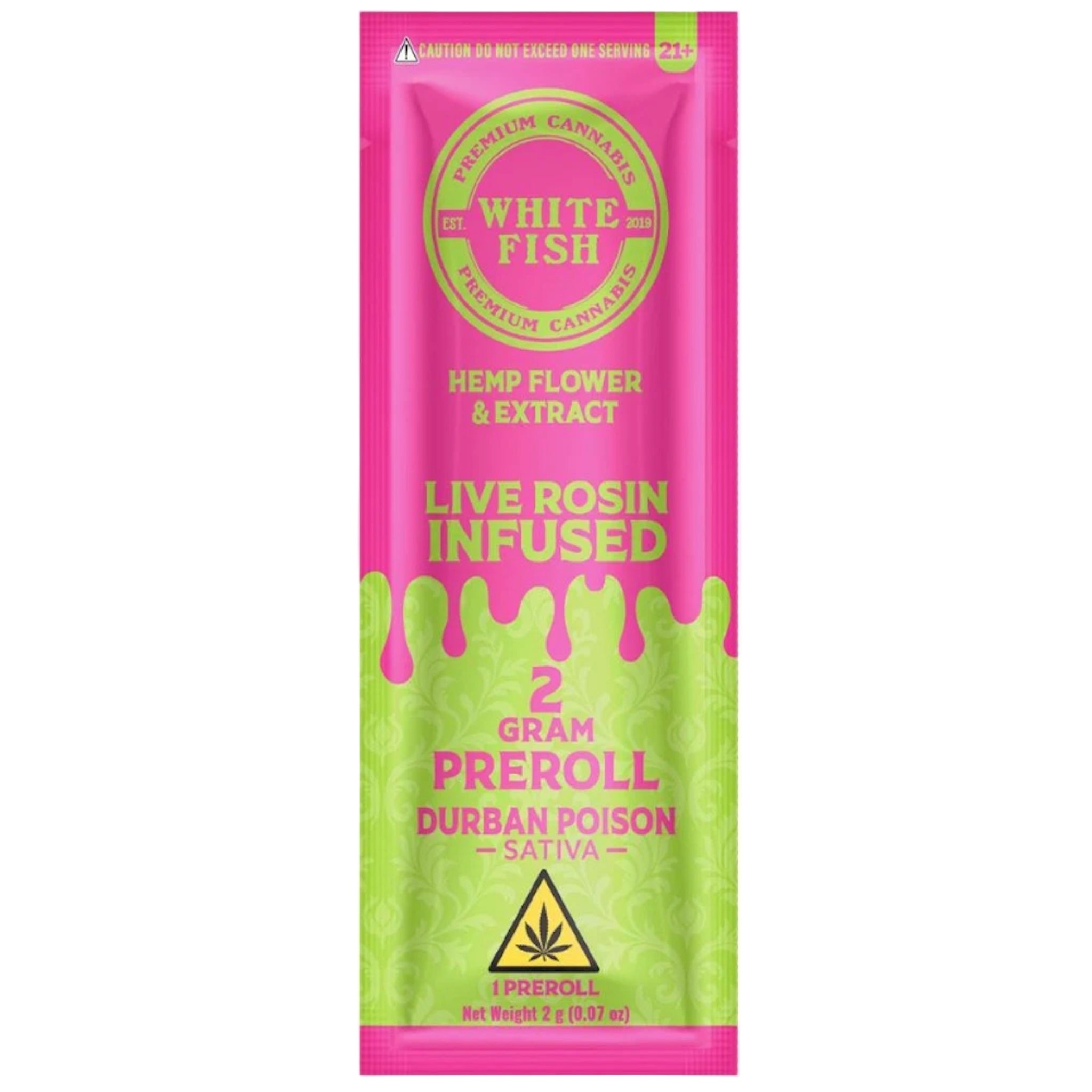 White Fish Live Rosin THC-P Infused Pre-Roll - 2g - Image 5