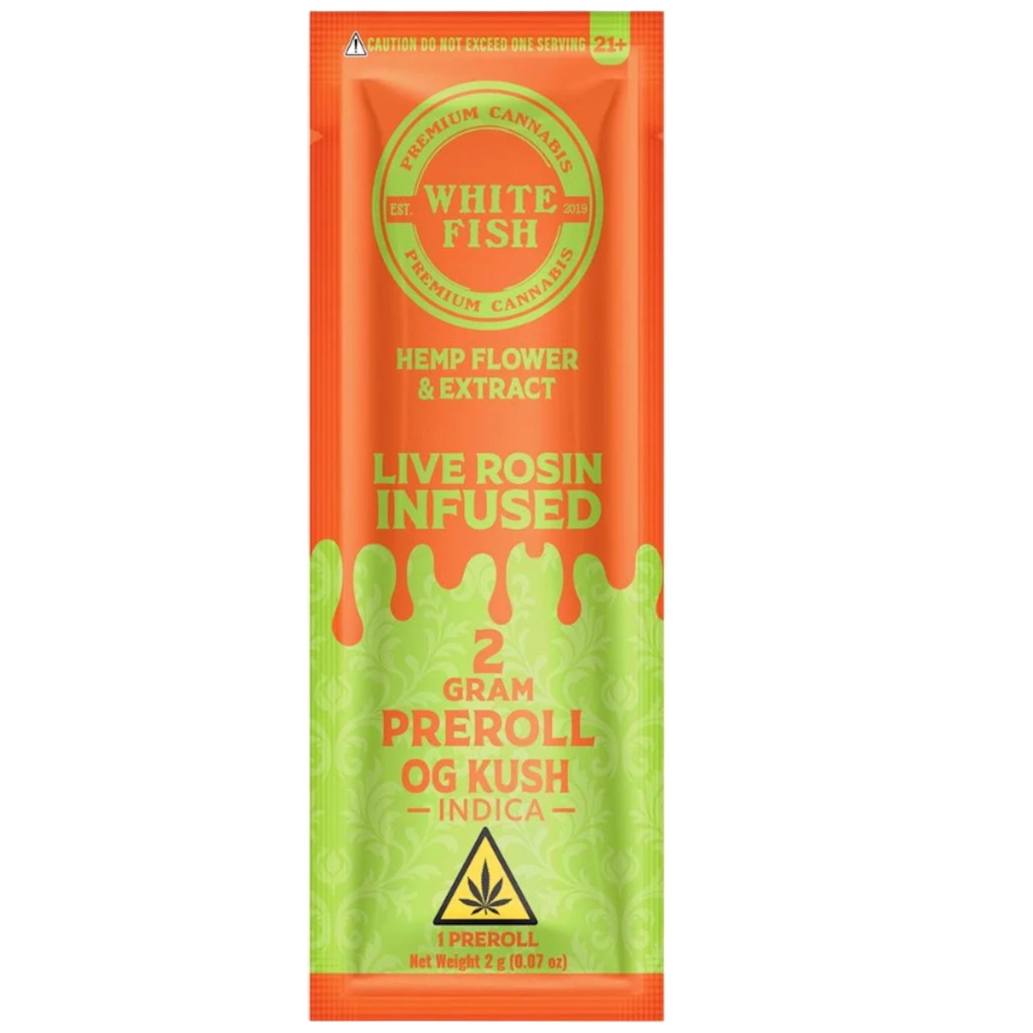 White Fish Live Rosin THC-P Infused Pre-Roll - 2g - Image 3
