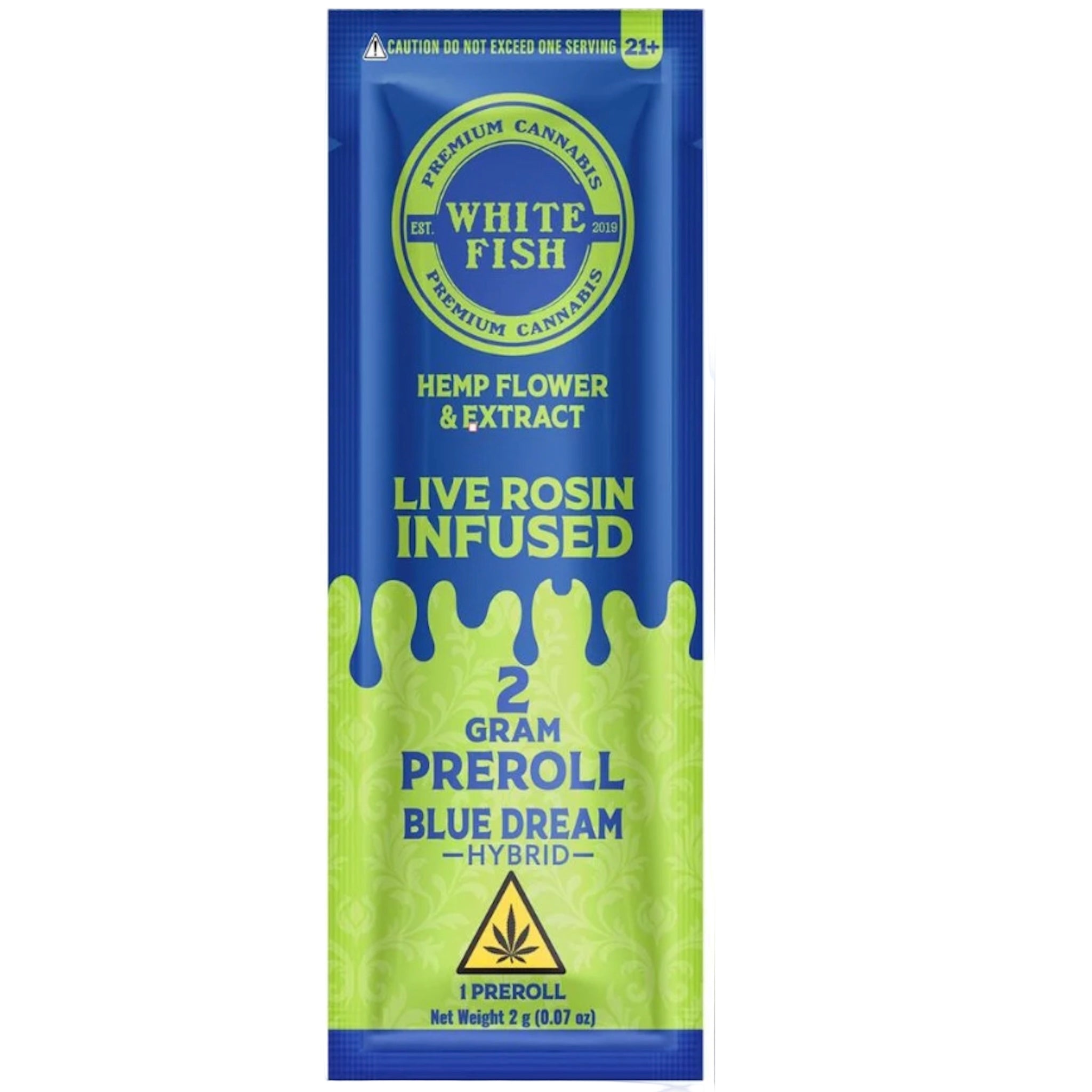 White Fish Live Rosin THC-P Infused Pre-Roll - 2g - Image 4