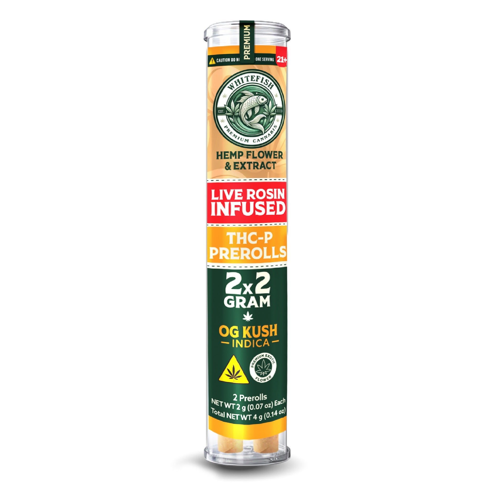 White Fish Live Rosin THC-P Pre-Roll - 2x2g - Image 3
