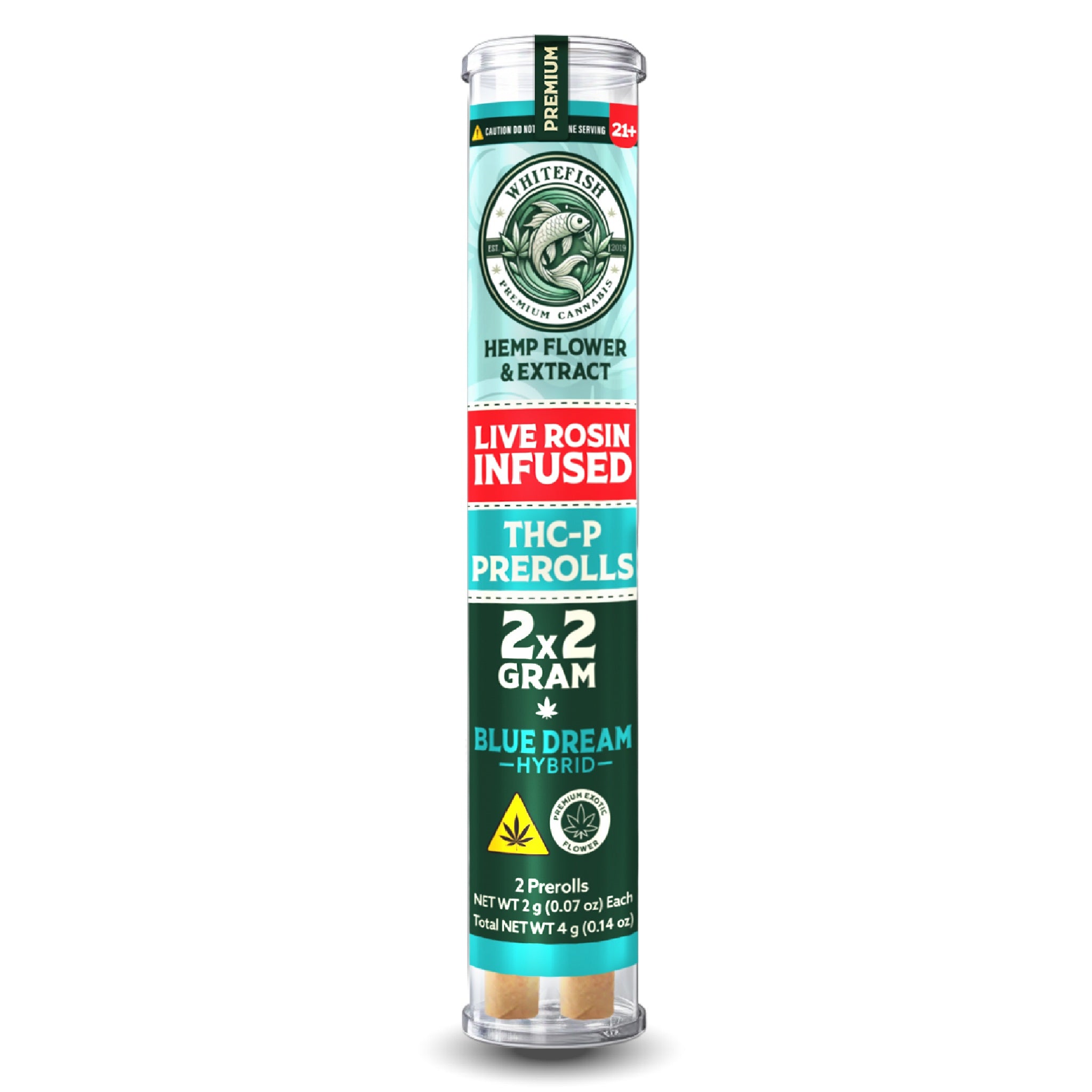 White Fish Live Rosin THC-P Pre-Roll - 2x2g - Image 2